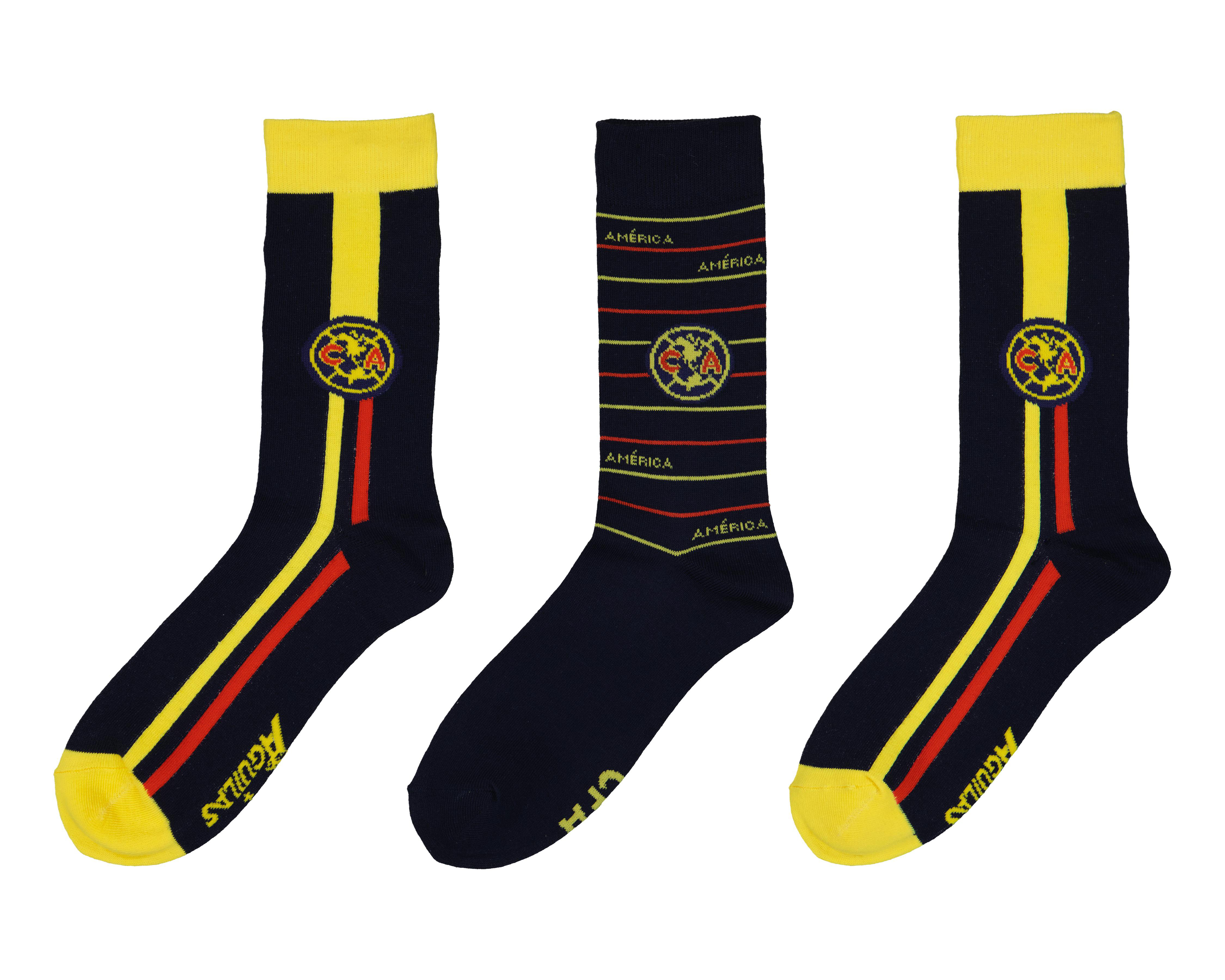 Calcetas Largas Club América para Hombre 3 Pares $99