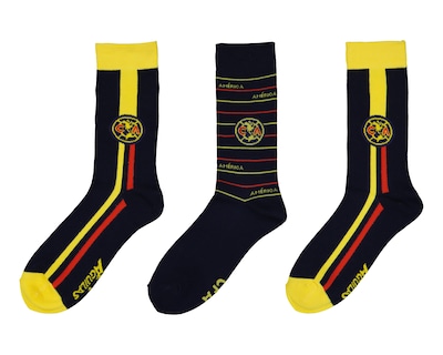 Foto 1 | Calcetas Largas Club América para Hombre 3 Pares