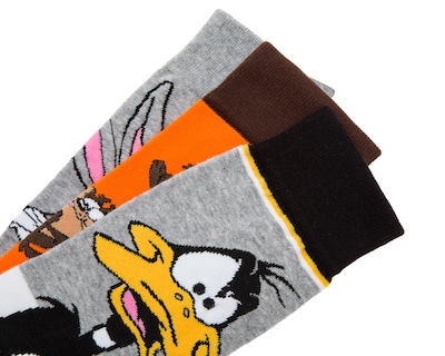 Foto 2 | Calcetas Largas Looney Tunes para Hombre 3 Pares