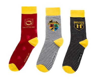 Foto 1 | Calcetas Largas Harry Potter para Hombre 3 Pares