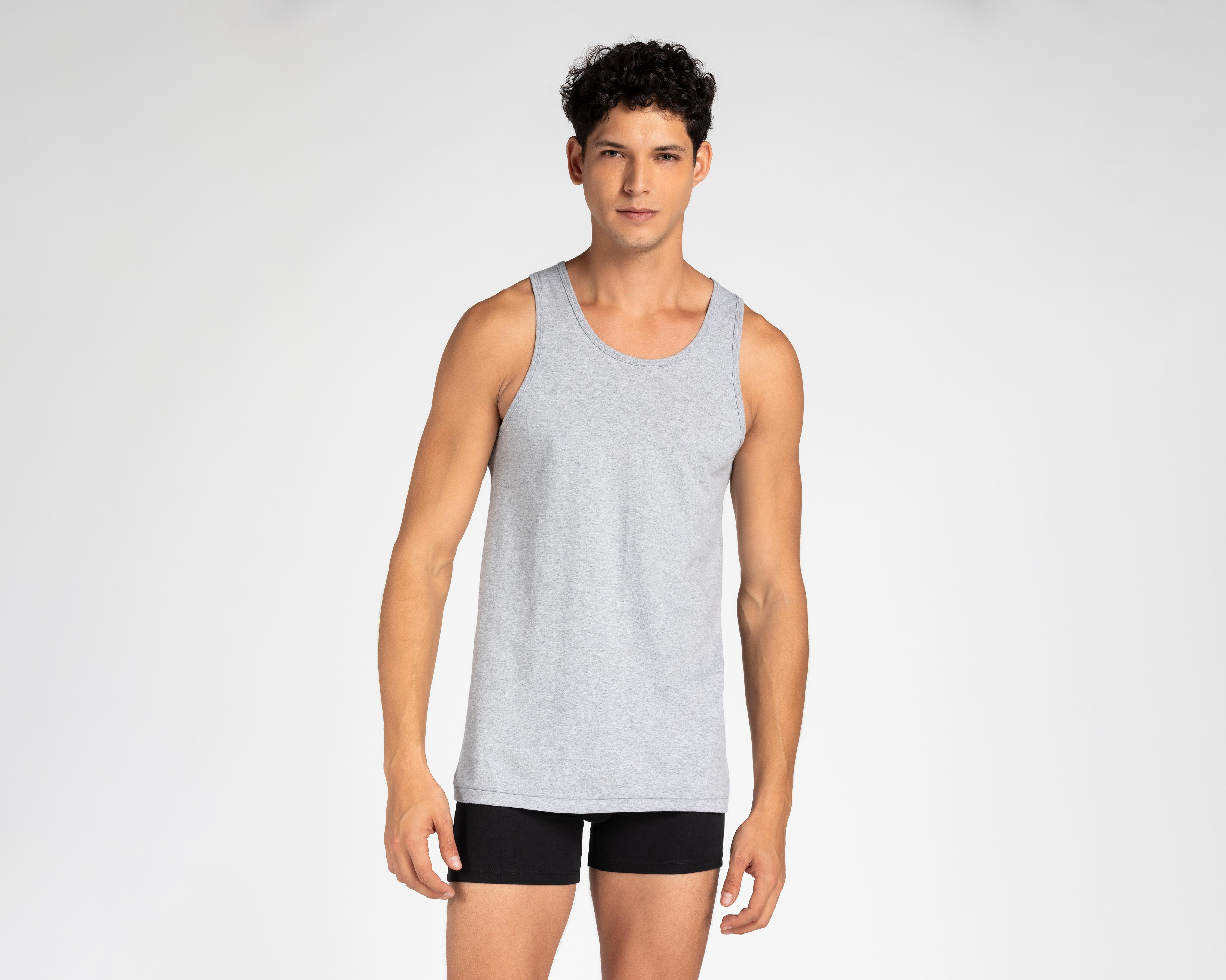 Foto 3 pulgar | Camiseta Interior sin Mangas Zaga para Hombre 2 Piezas