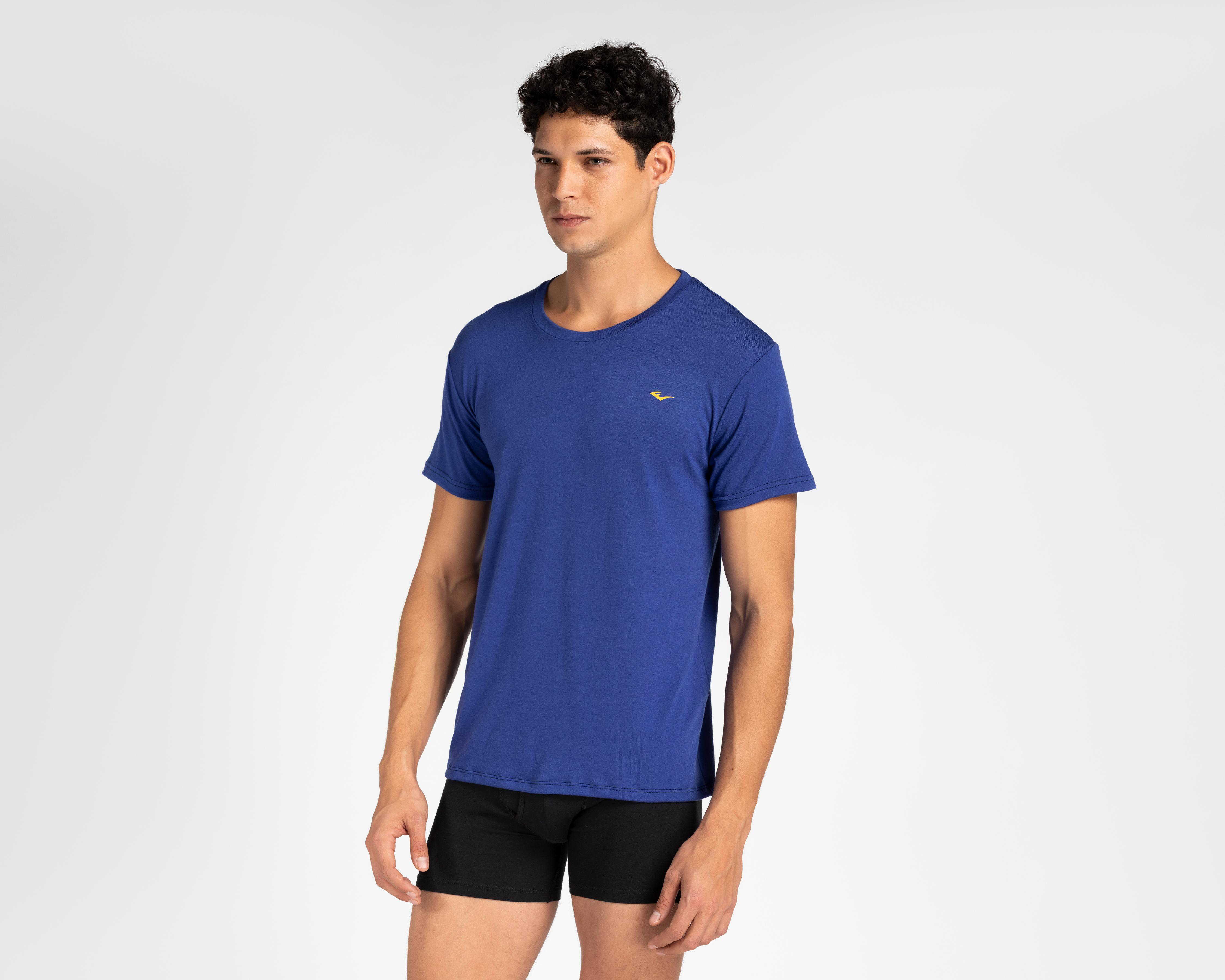 Foto 2 | Camiseta Interior Manga Corta Evelast para Hombre 3 Piezas
