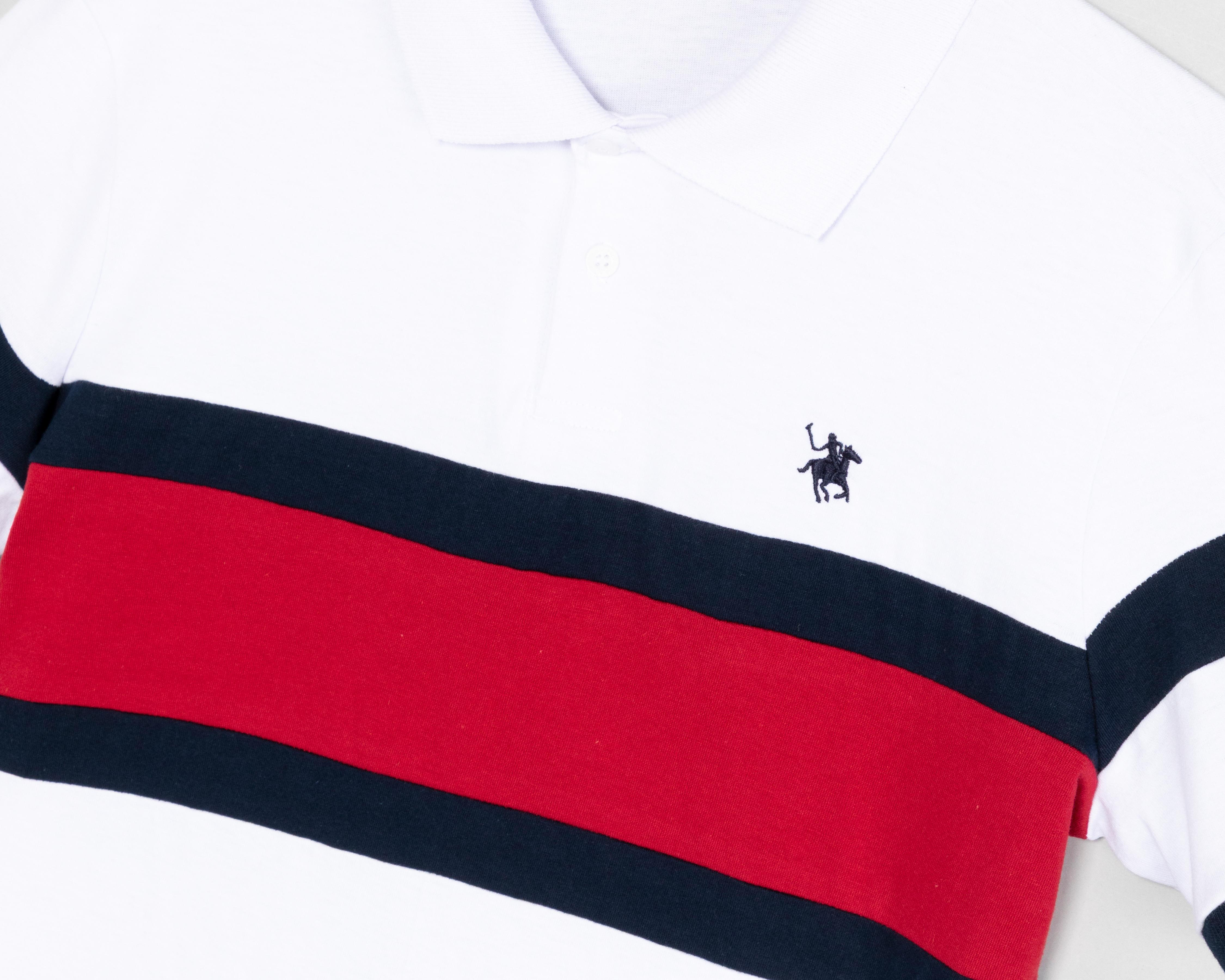 Foto 4 pulgar | Playera Polo York Team Polo Club Blanca para Hombre