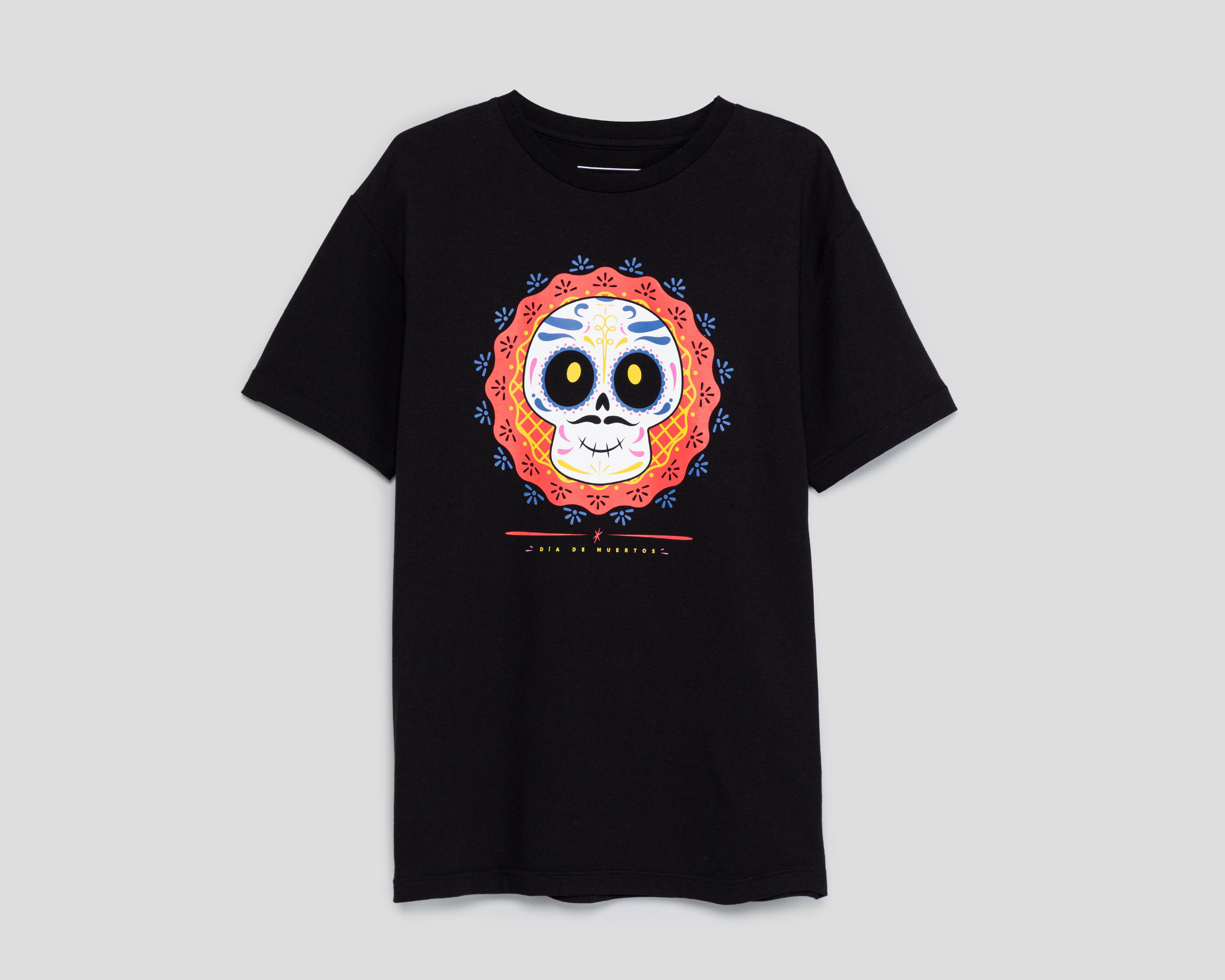 Foto 2 pulgar | Playera de Cuello Redondo Negra Refill para Hombre