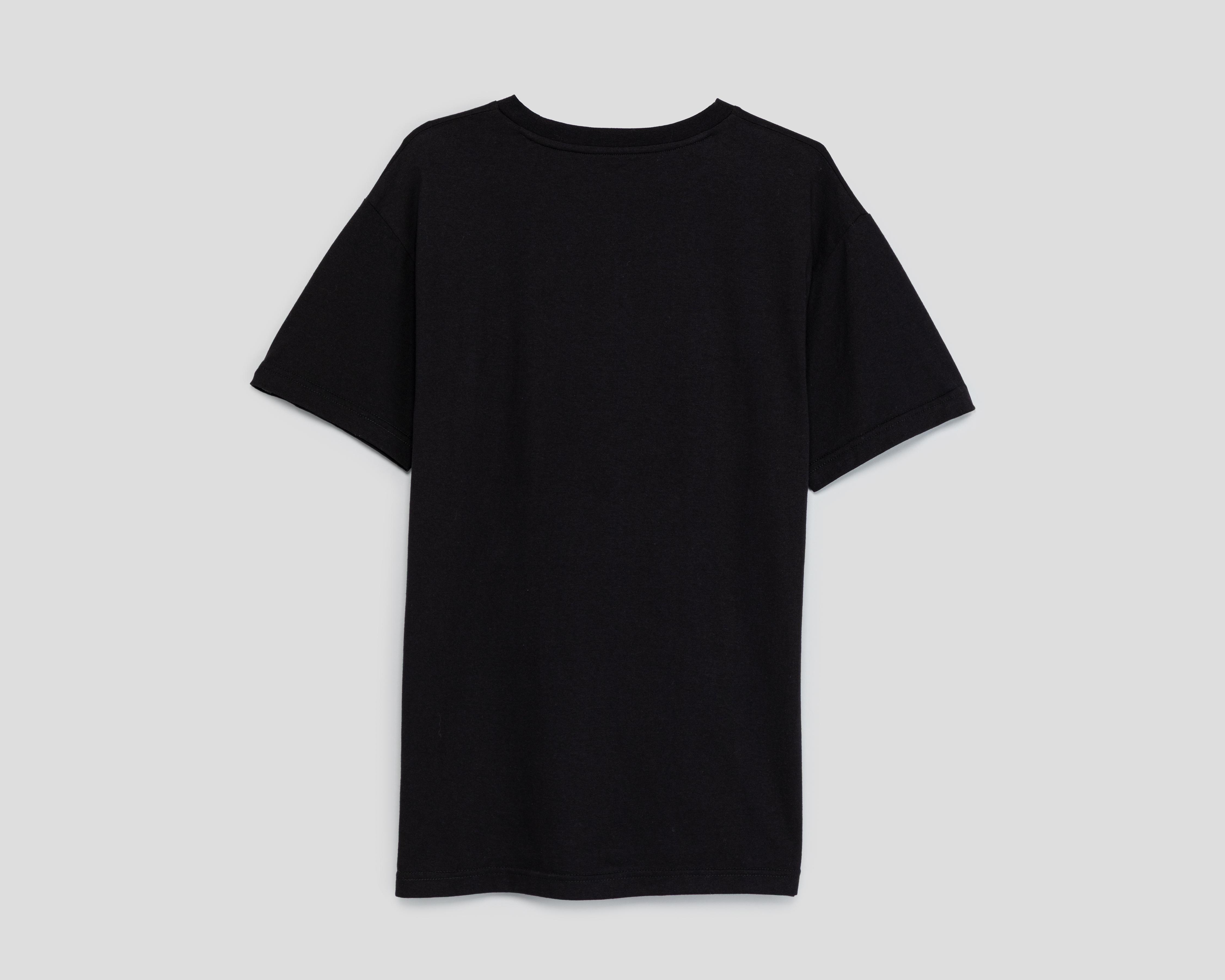Foto 3 pulgar | Playera de Cuello Redondo Negra Refill para Hombre
