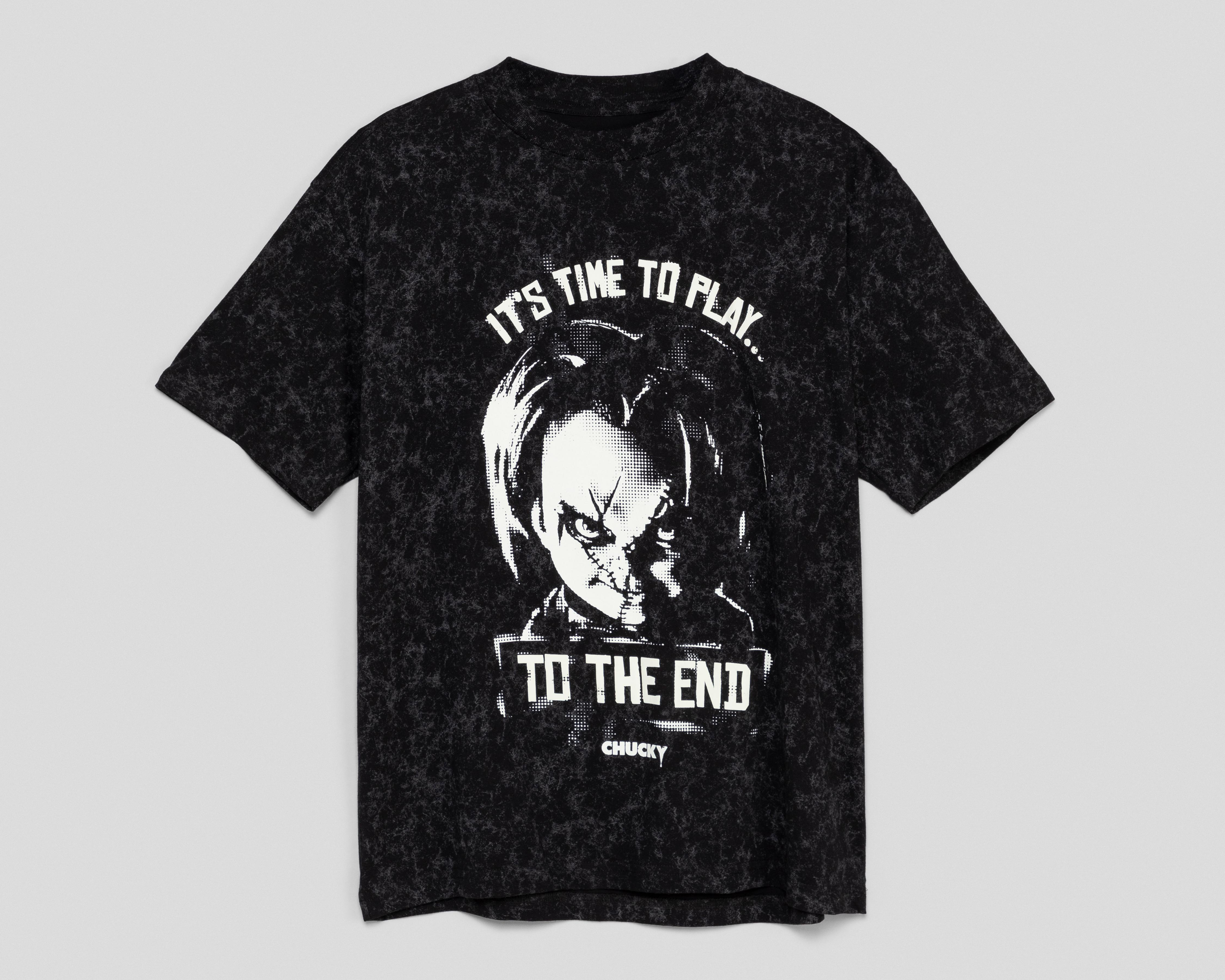 Playera Cuello Redondo Negra Chucky para Hombre $229