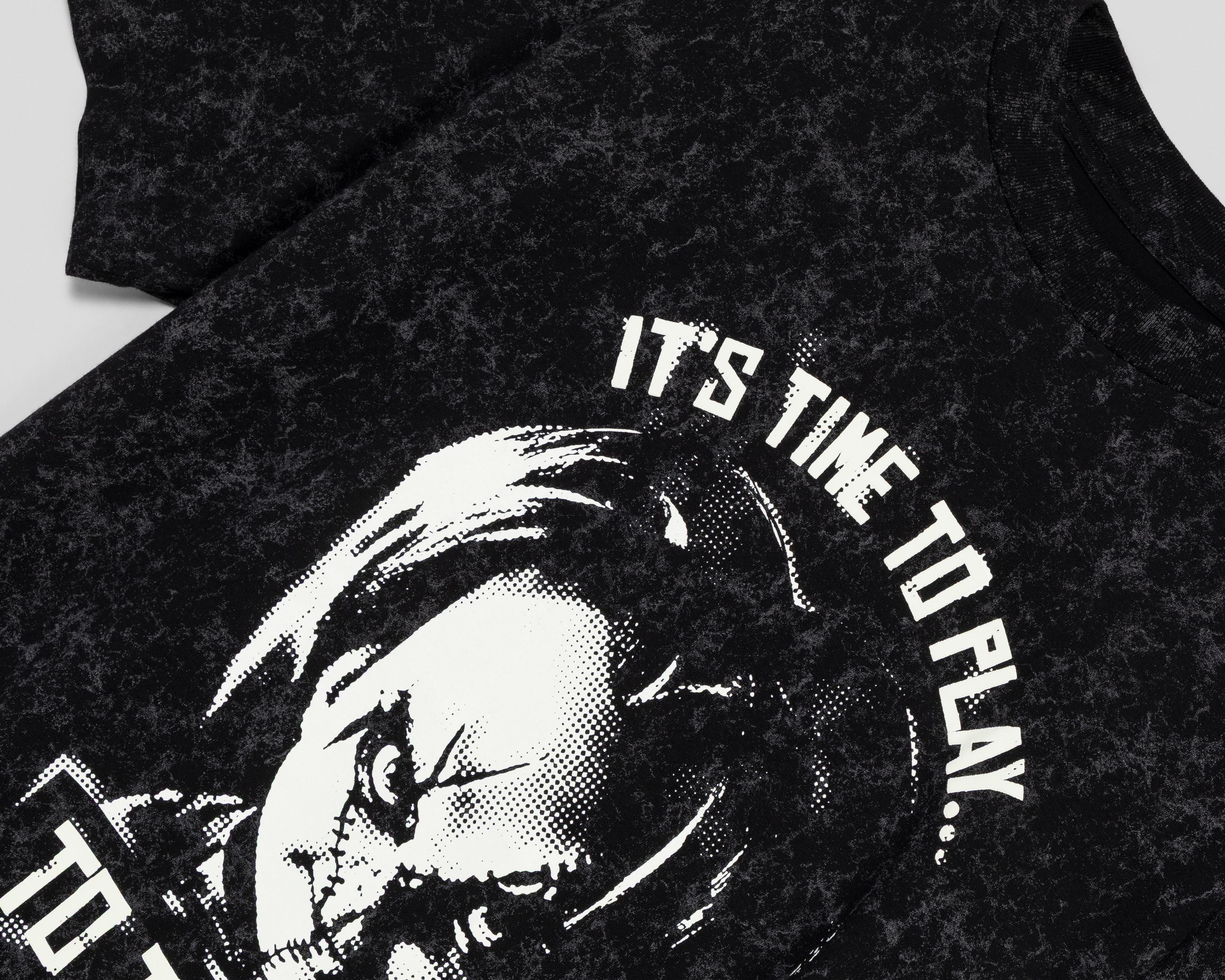 Foto 4 pulgar | Playera Cuello Redondo Negra Chucky para Hombre