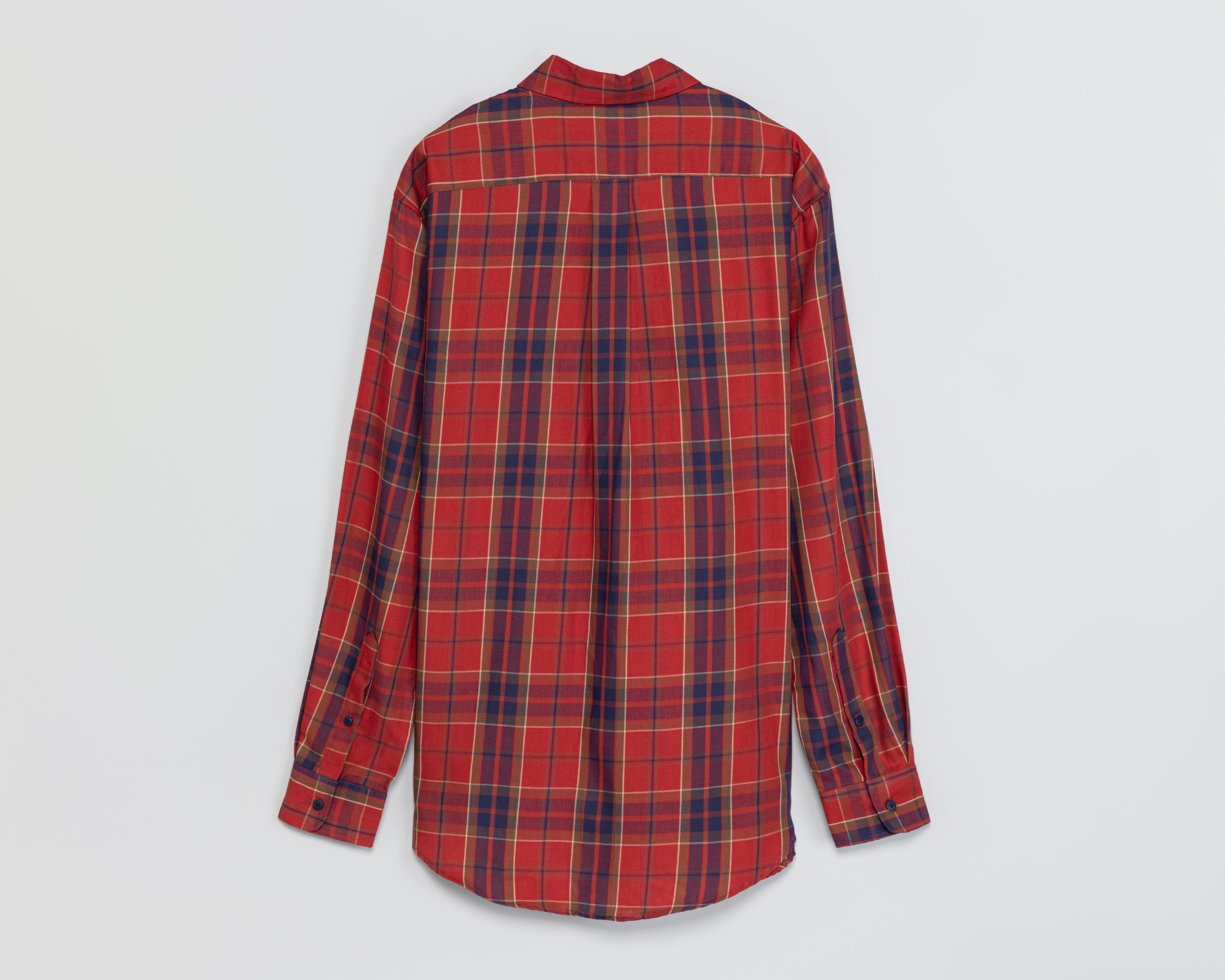 Foto 3 pulgar | Camisa Casual Rojo Porto Sur para Hombre