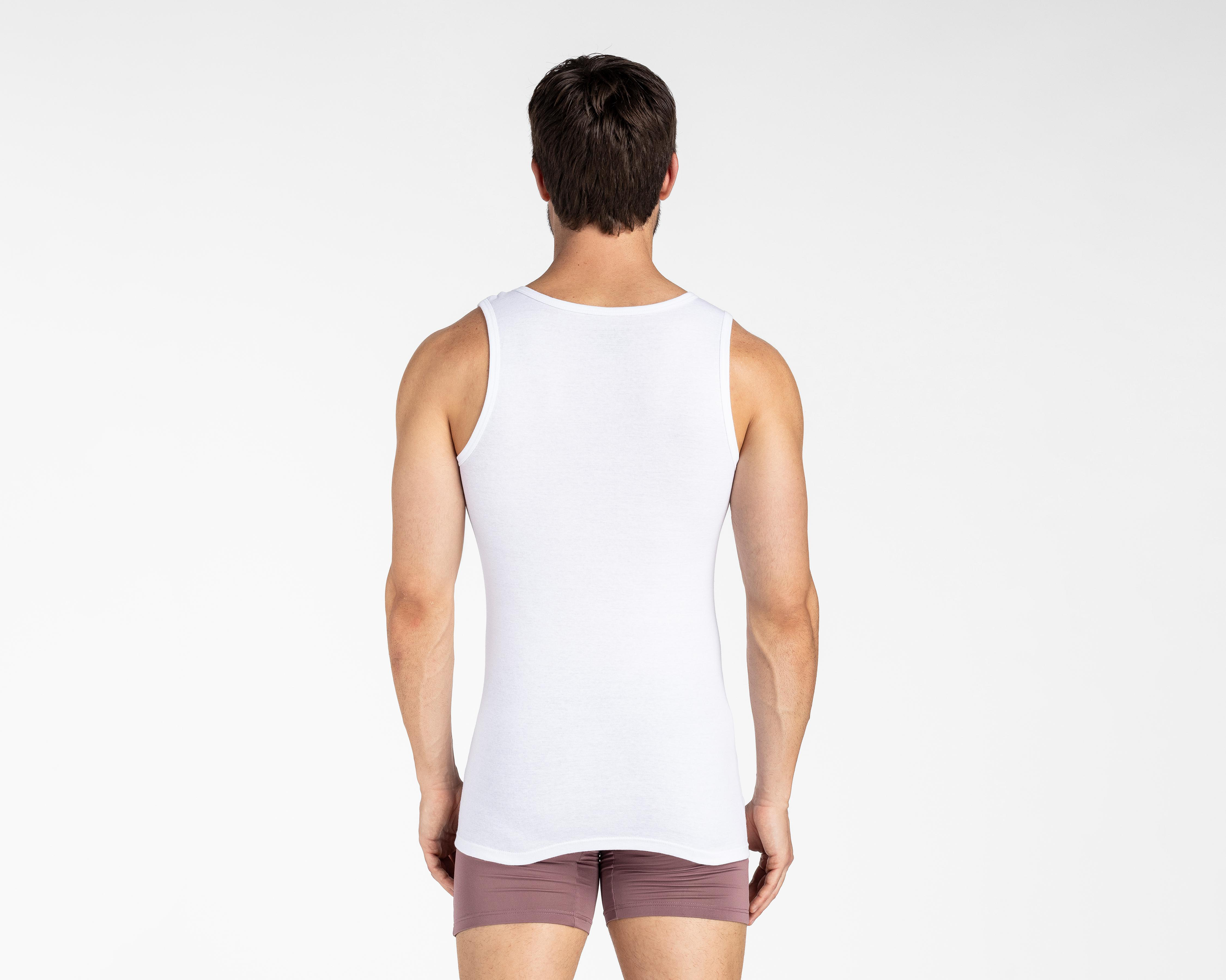 Foto 4 pulgar | Camiseta Interior Cuello Redondo Optima para Hombre 3 Piezas