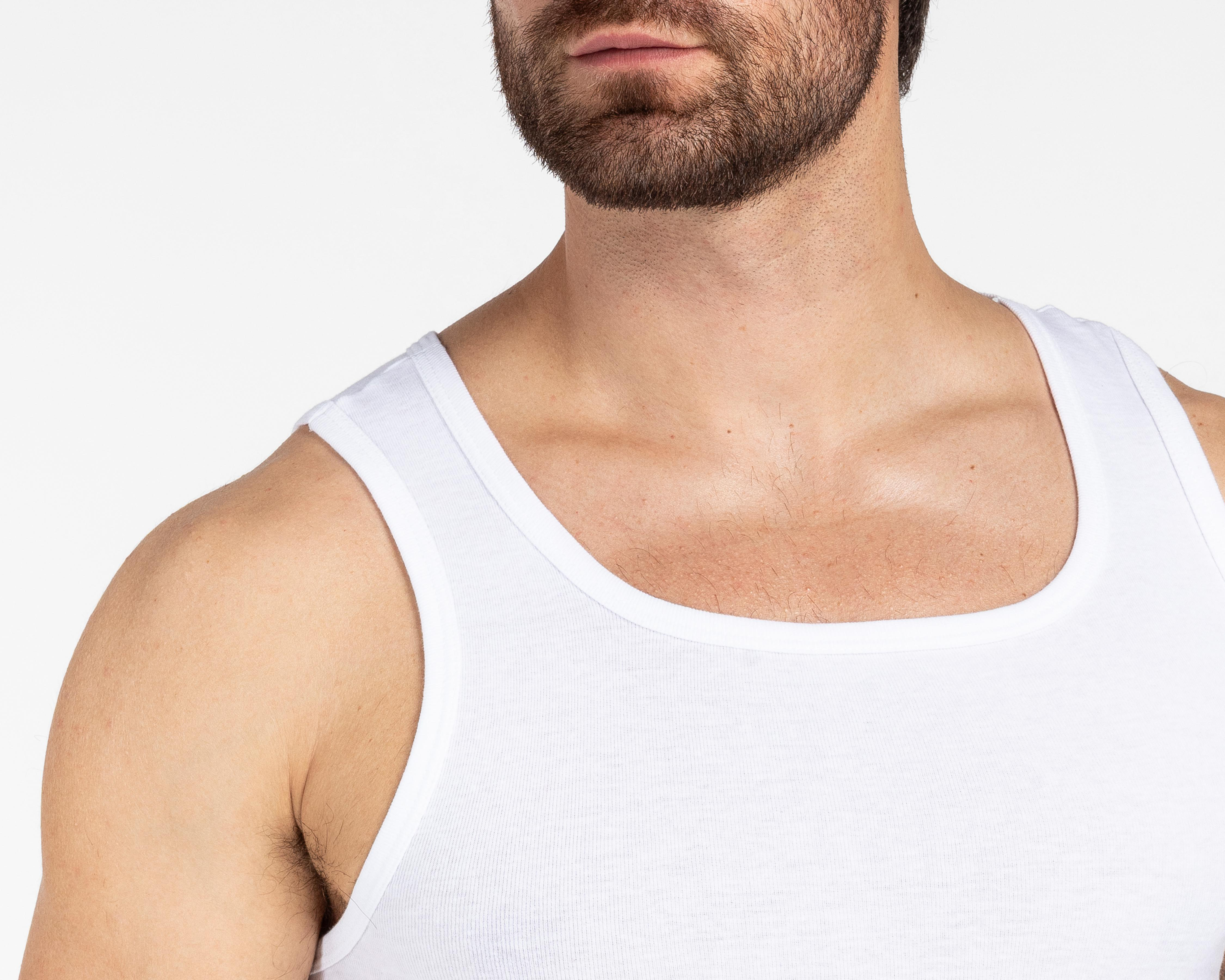 Foto 5 pulgar | Camiseta Interior Cuello Redondo Optima para Hombre 3 Piezas