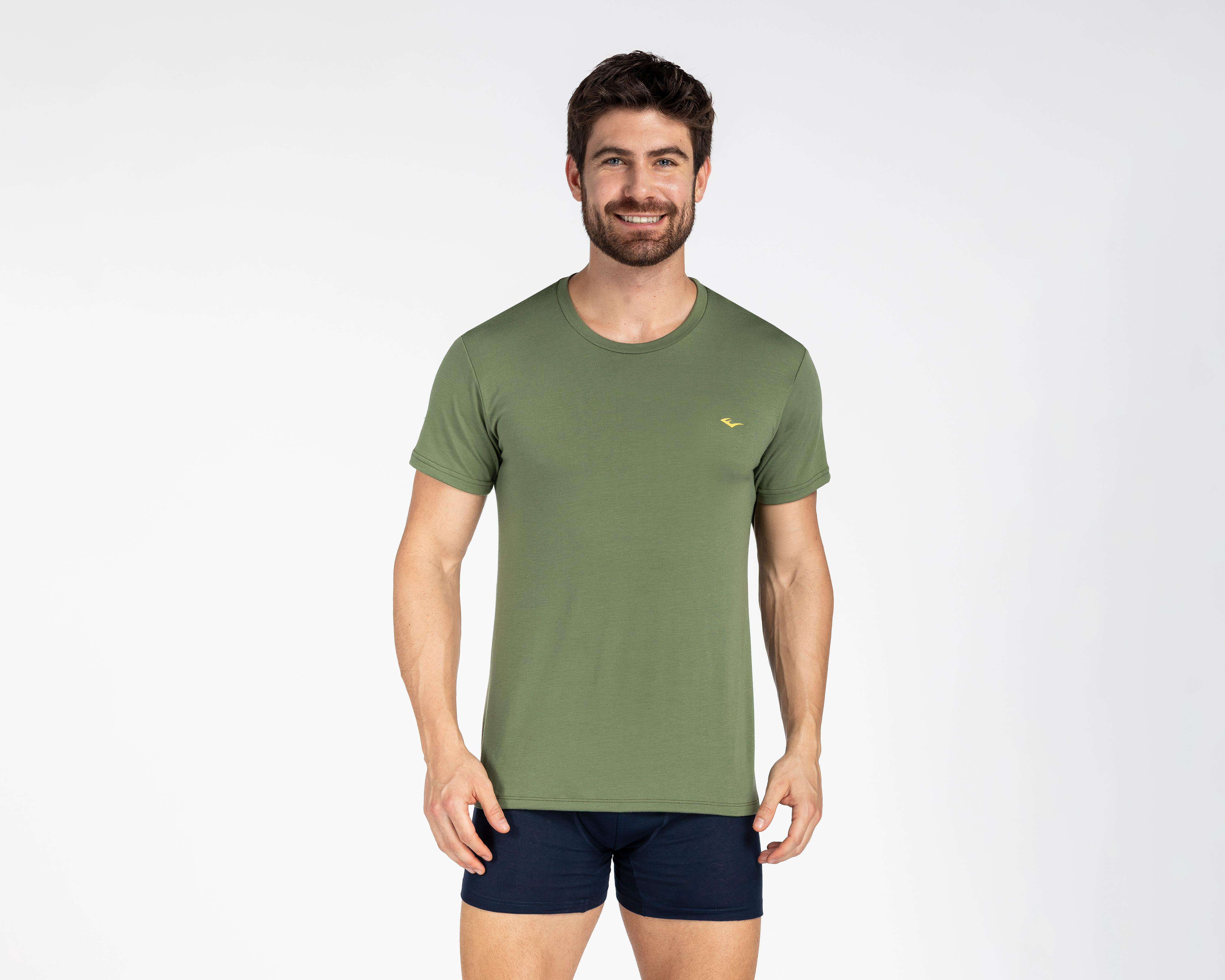 Foto 2 | Playera Interior Cuello Redondo Everlast para Hombre 2 Piezas
