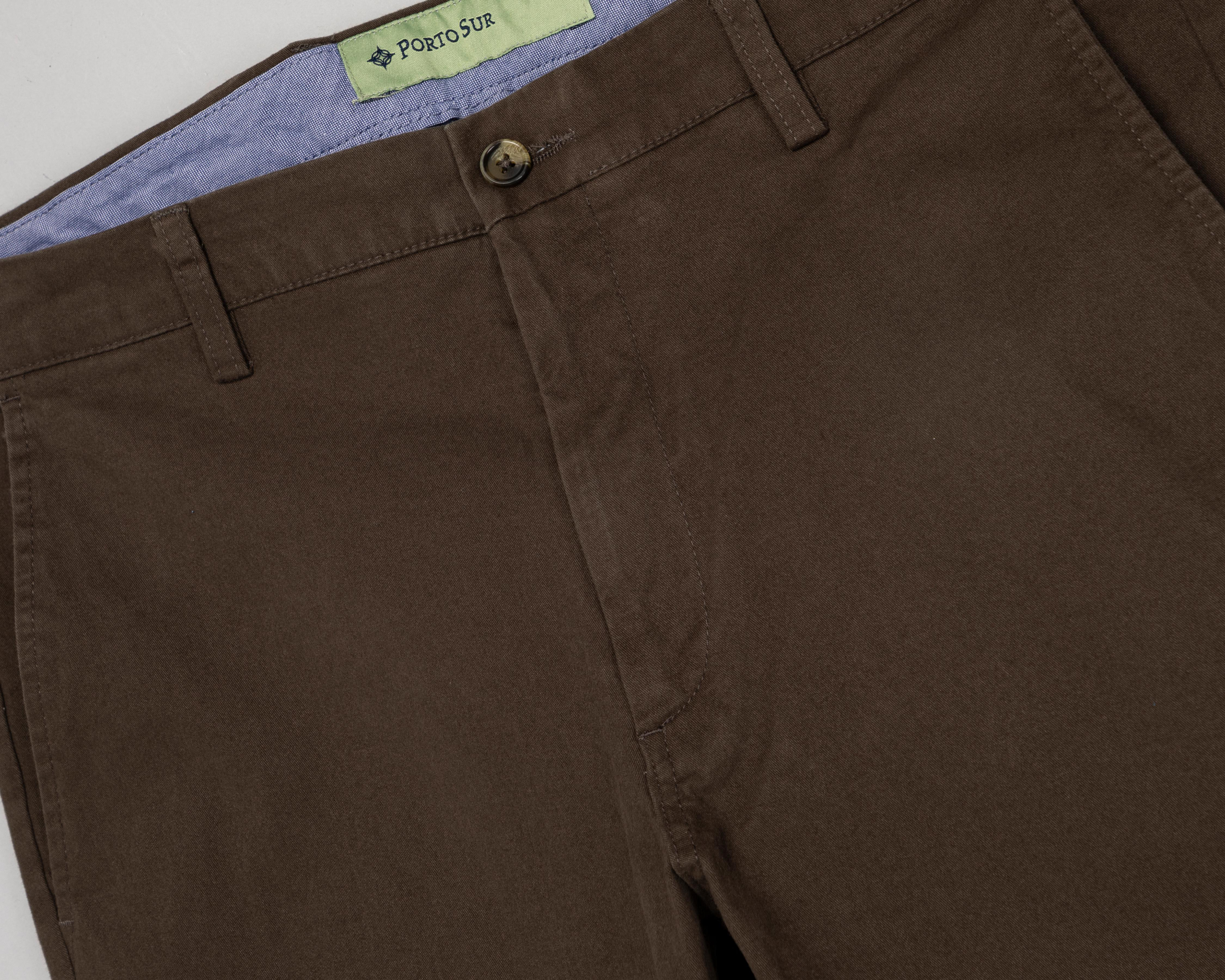 Foto 4 pulgar | Pantalón Chino Porto Sur Café para Hombre