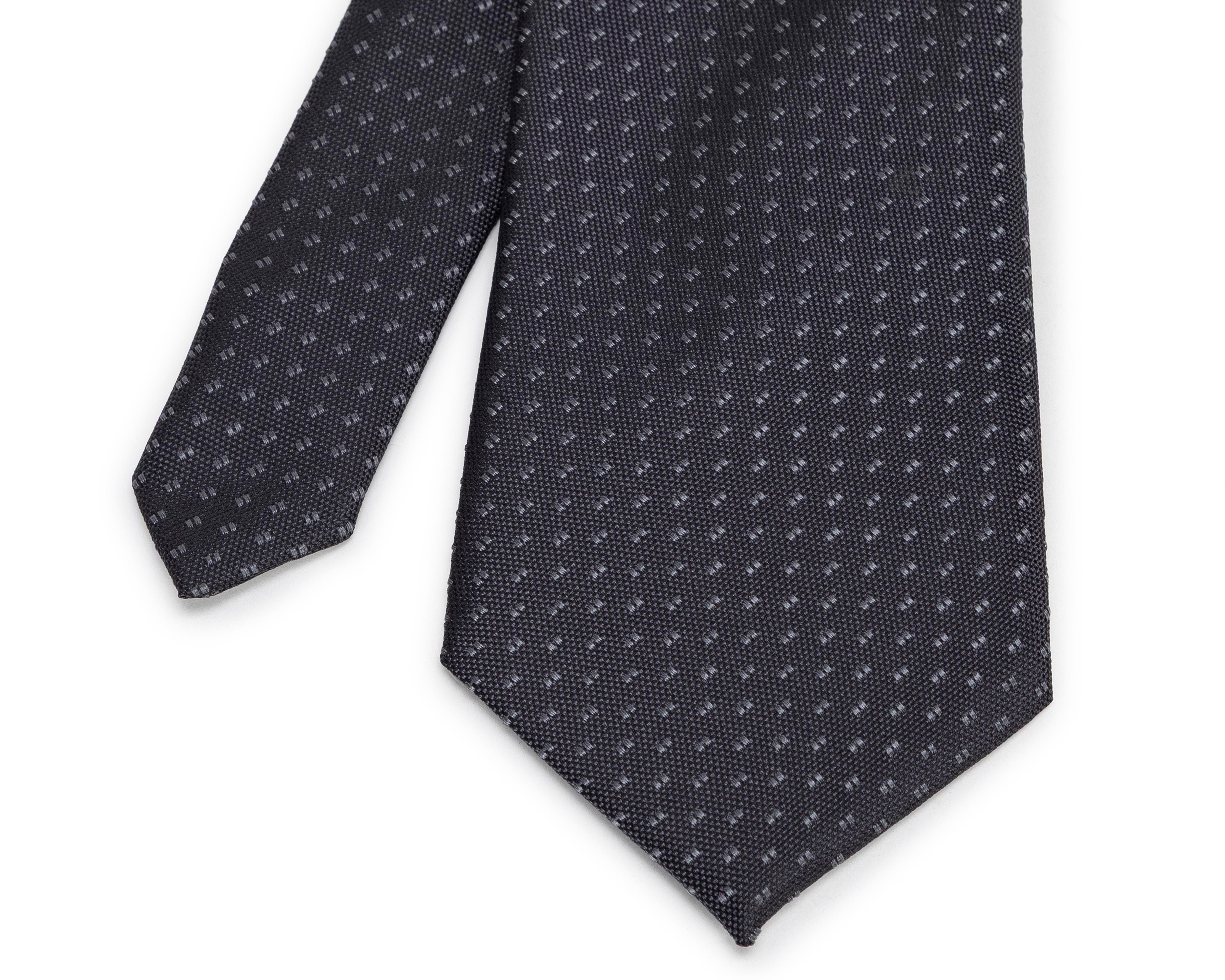 Foto 4 pulgar | Corbata de Puntos Wall Street Gris
