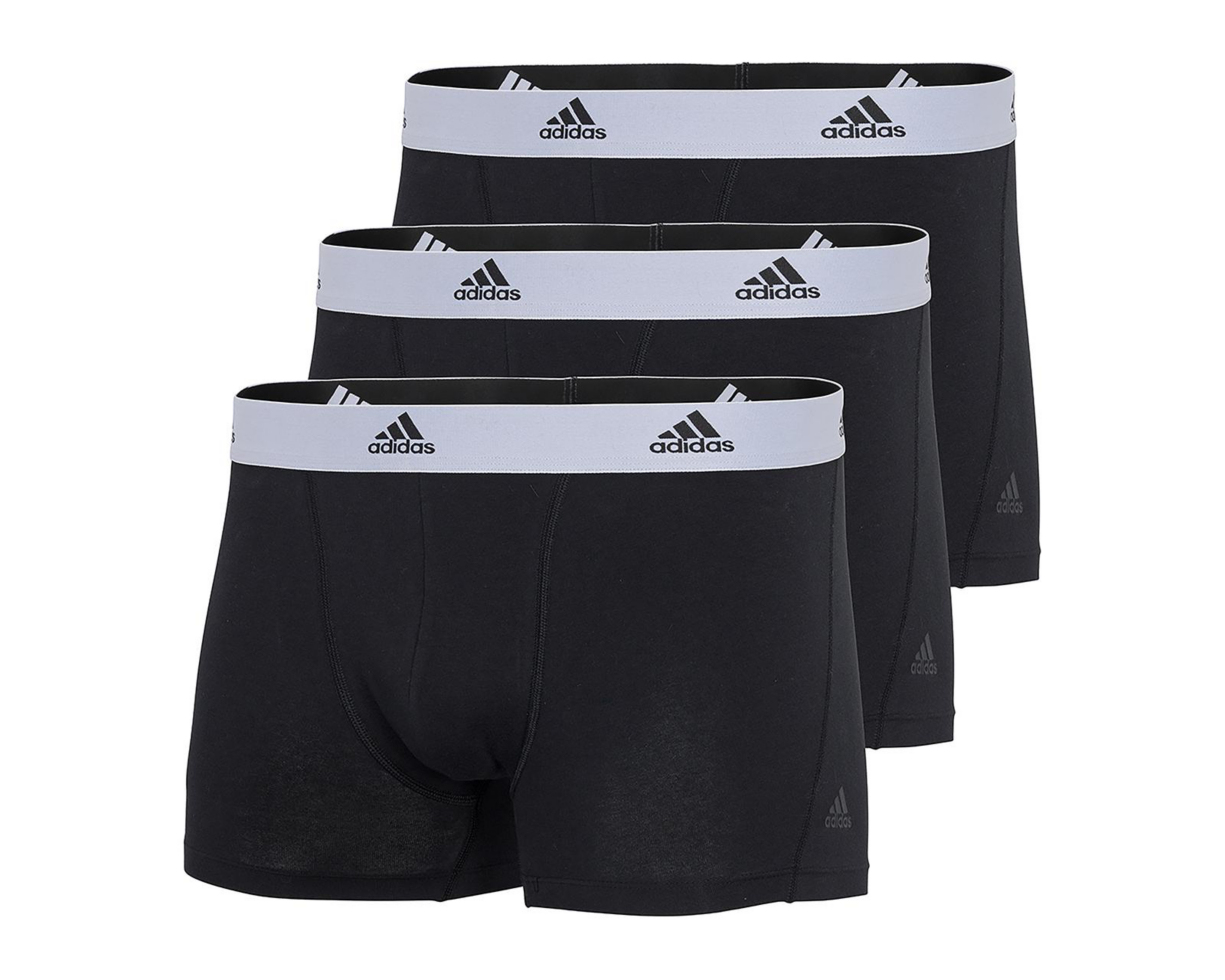 Foto 1 | Bóxer Corto Adidas para Hombre 3 Piezas