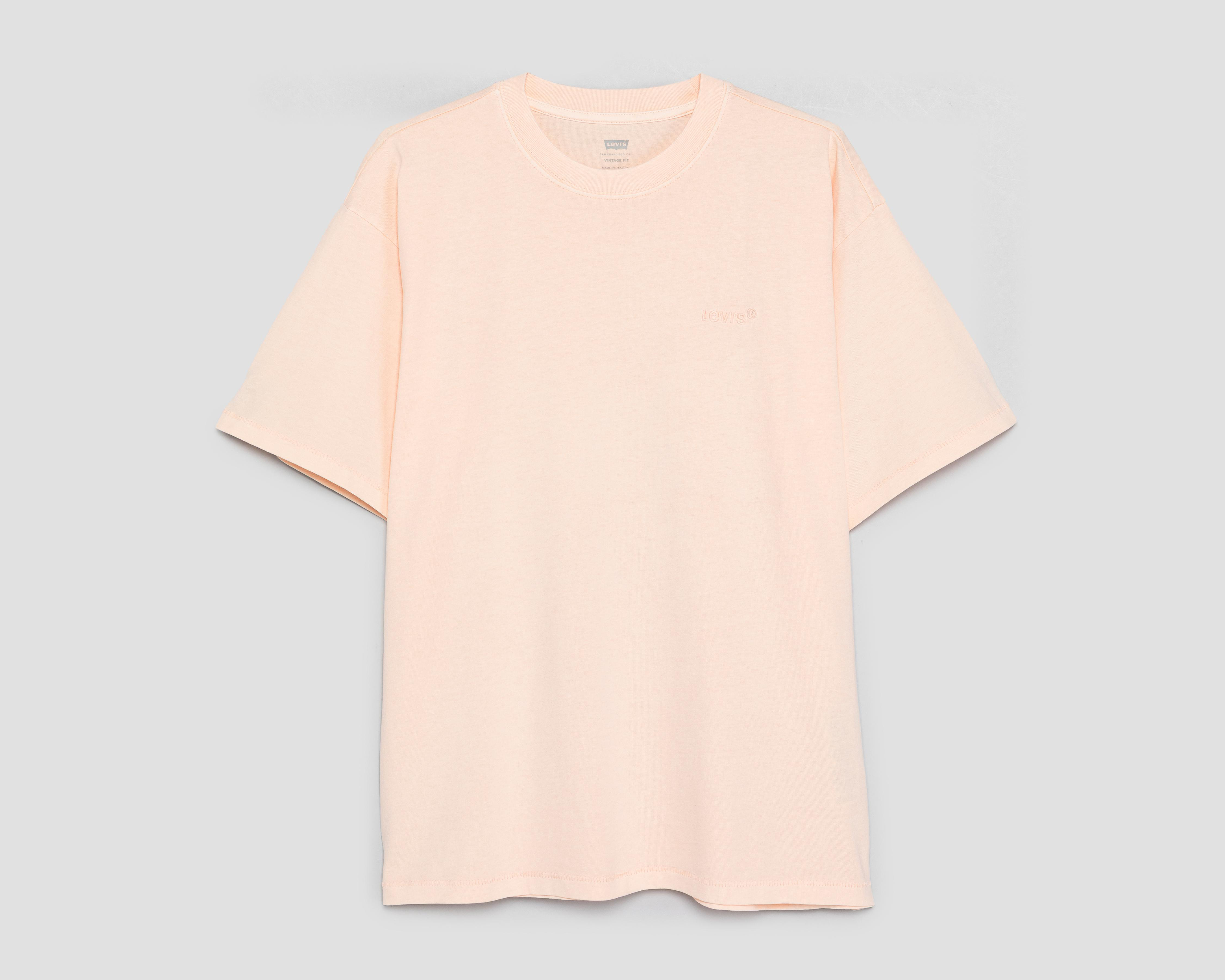Foto 2 pulgar | Playera de Cuello Redondo Levi's Coral para Hombre