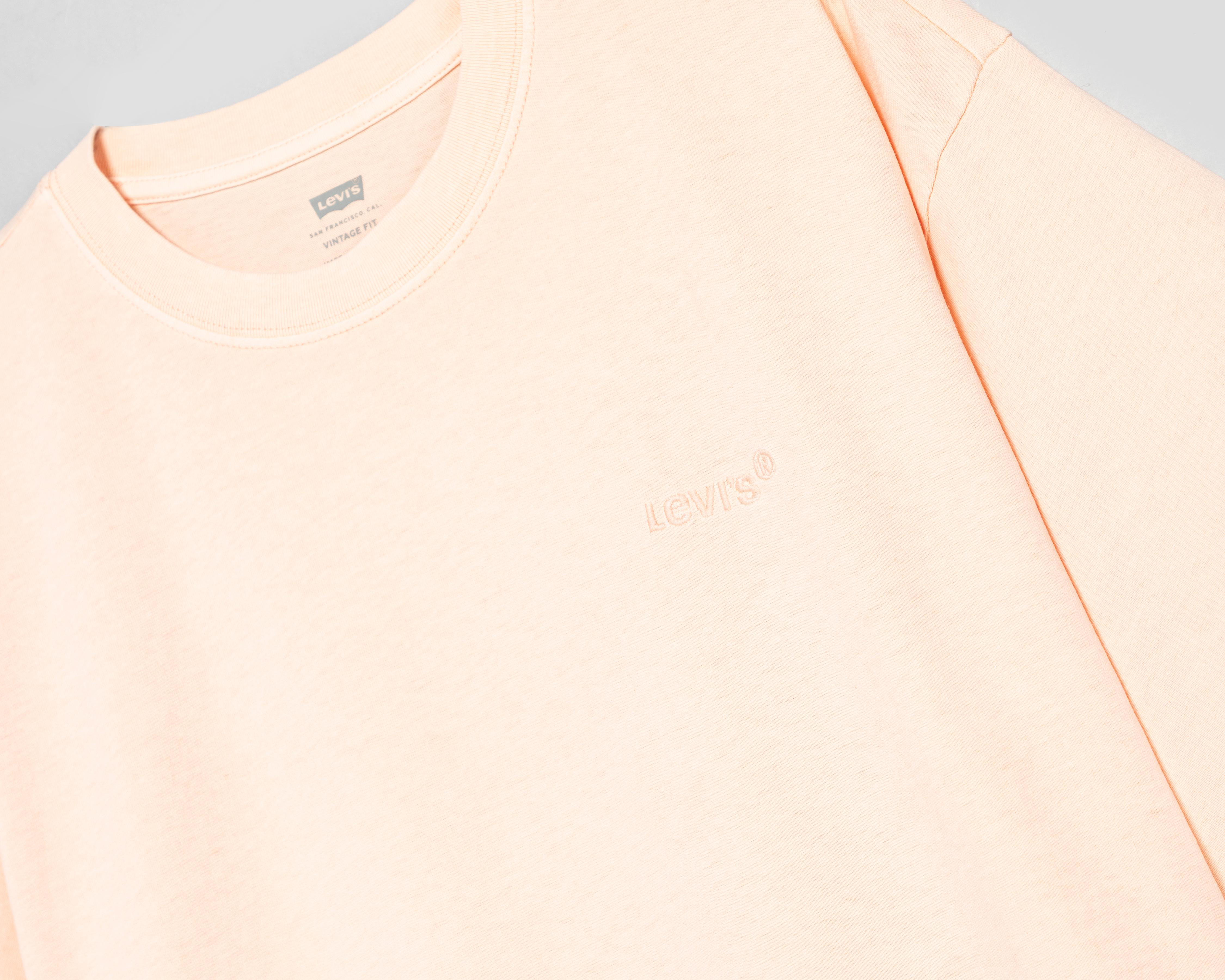 Foto 4 pulgar | Playera de Cuello Redondo Levi's Coral para Hombre