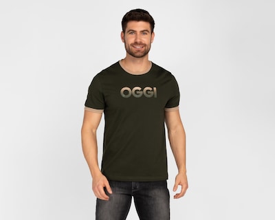 Foto 1 | Playera Oggi Negra Cuello Redondo para Hombre