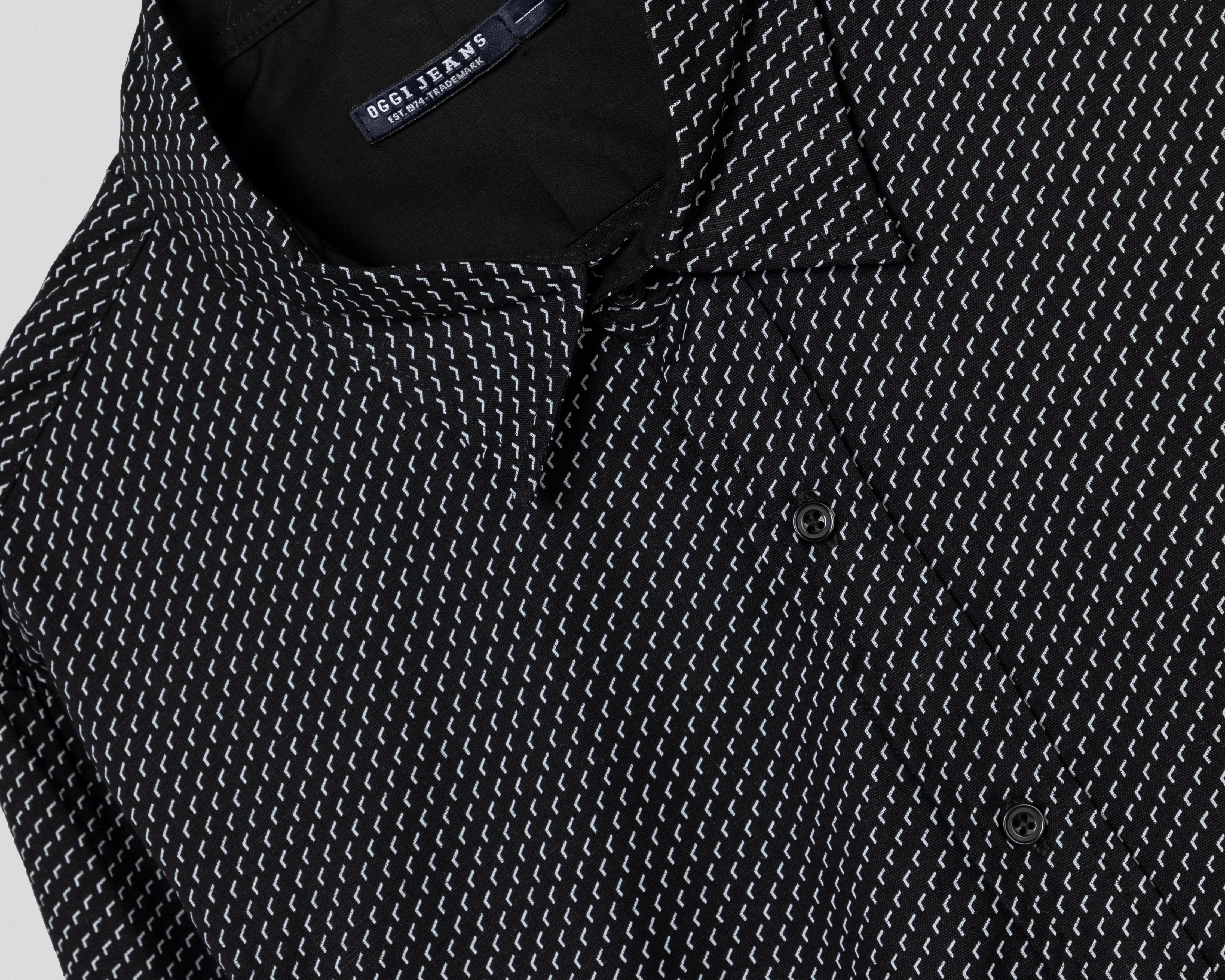 Foto 5 pulgar | Camisa Casual Oggi Slim Fit Estampada para Hombre
