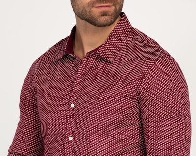 Foto 3 | Camisa Casual Oggi Slim Fit Estampada para Hombre
