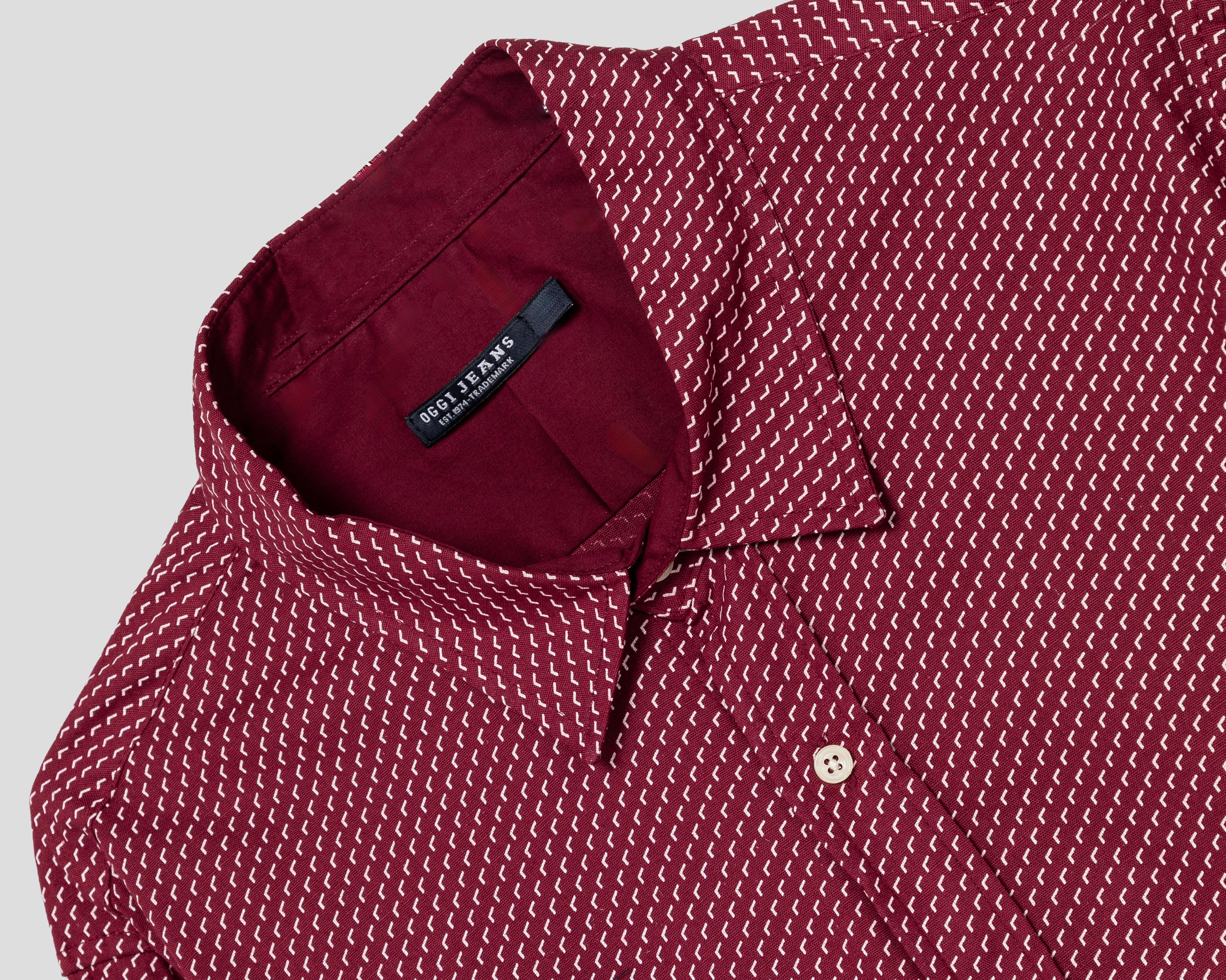 Foto 5 pulgar | Camisa Casual Oggi Slim Fit Estampada para Hombre