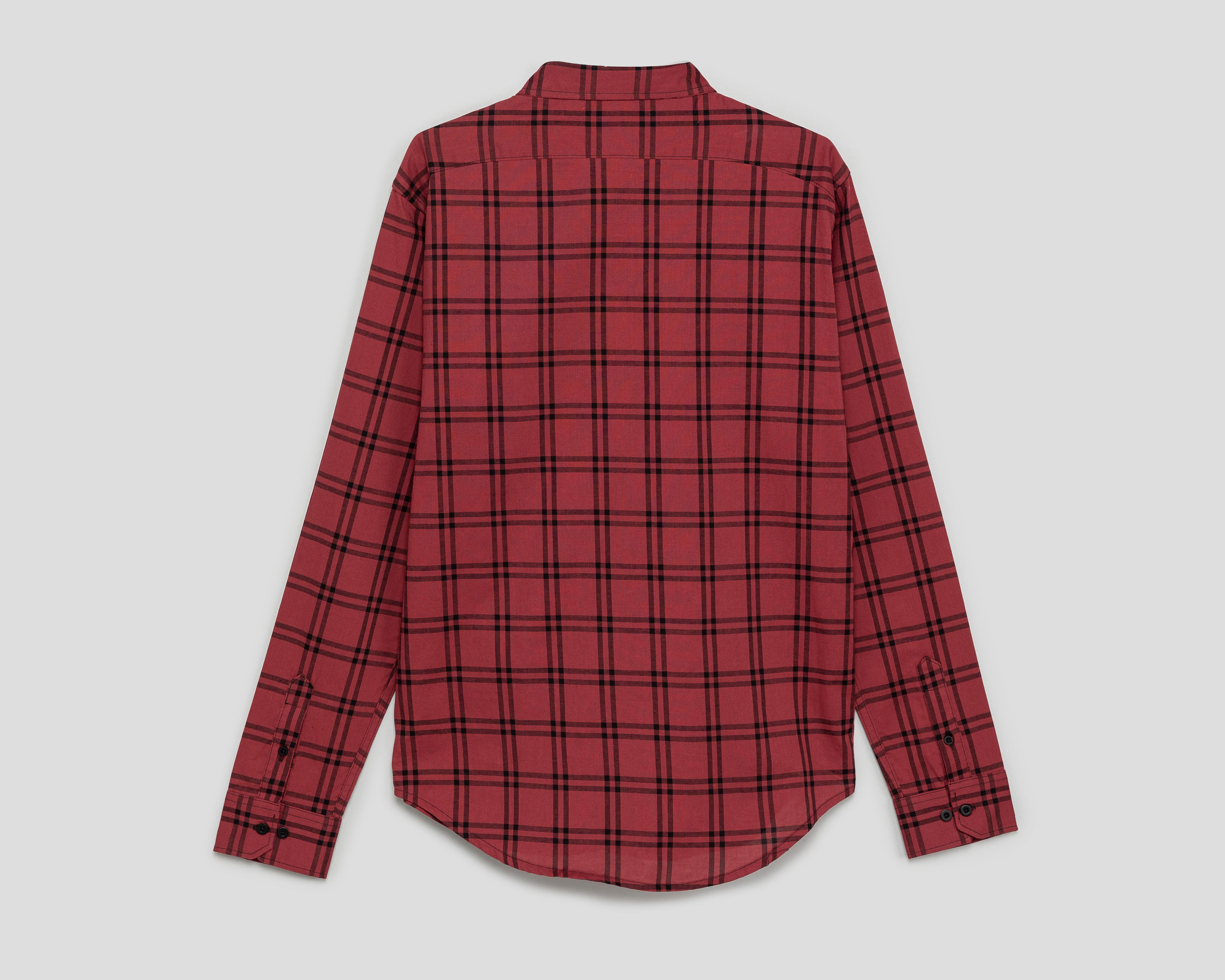 Foto 3 pulgar | Camisa Casual Oggi Slim Fit a Cuadros para Hombre