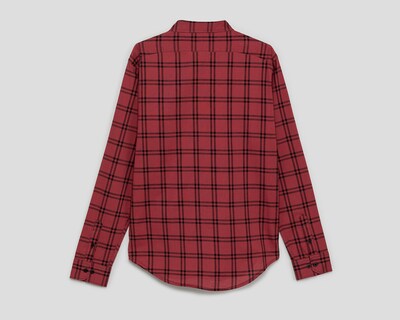 Foto 2 | Camisa Casual Oggi Slim Fit a Cuadros para Hombre