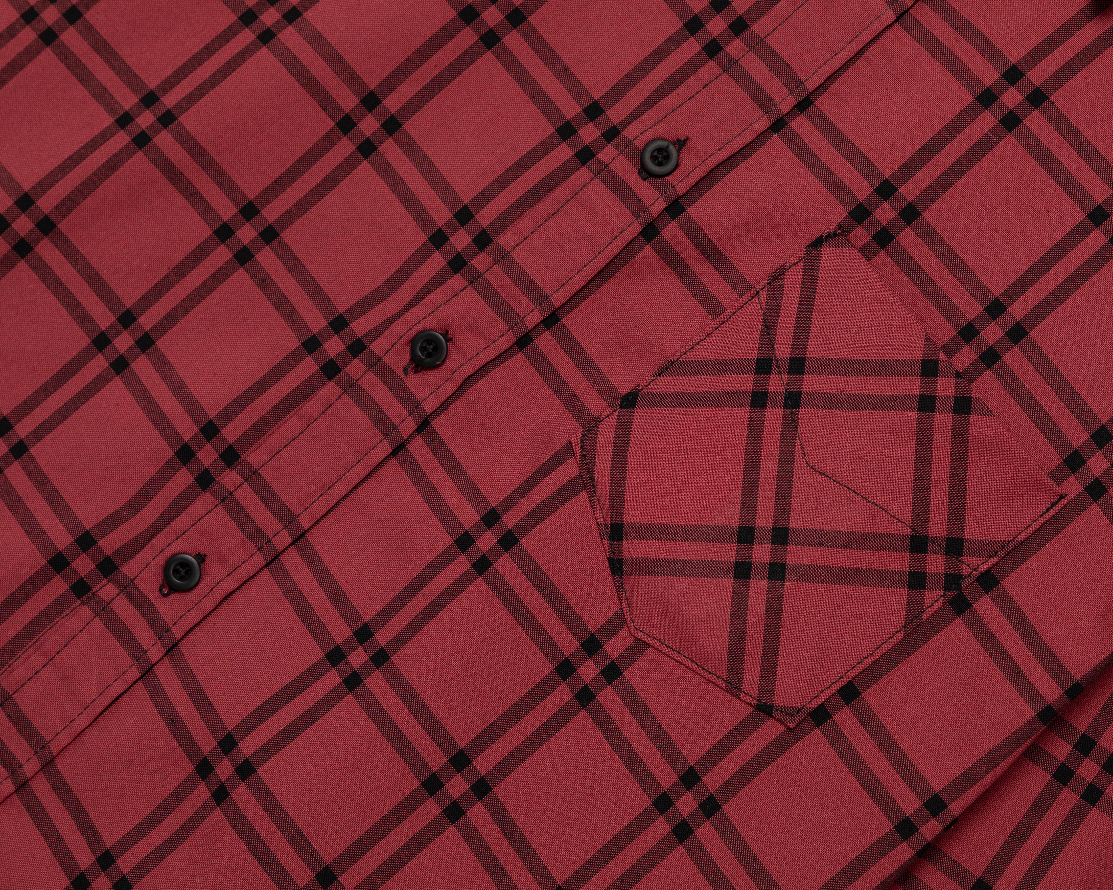 Foto 4 pulgar | Camisa Casual Oggi Slim Fit a Cuadros para Hombre