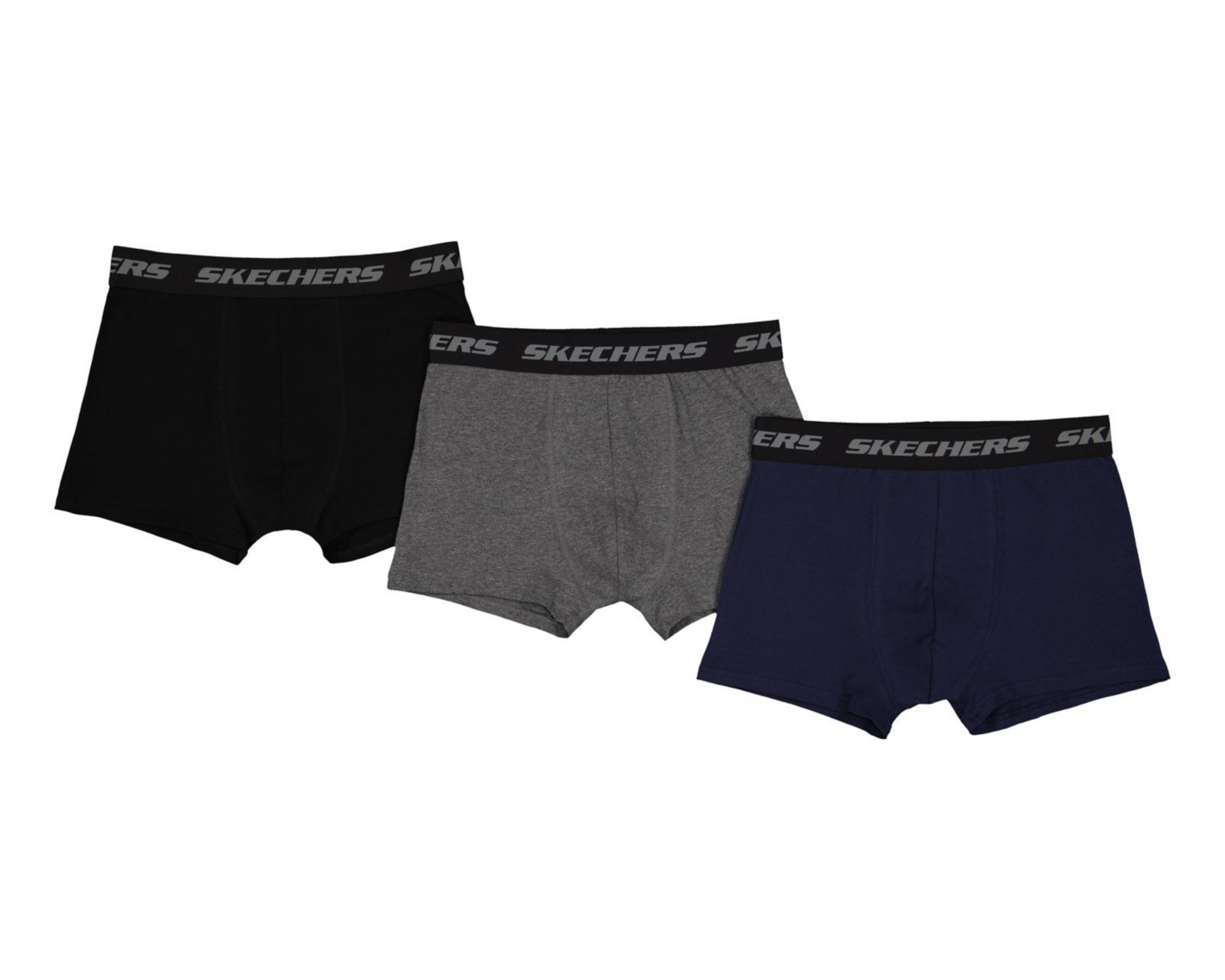 Bóxer Corto Skechers para Hombre 3 Piezas $399