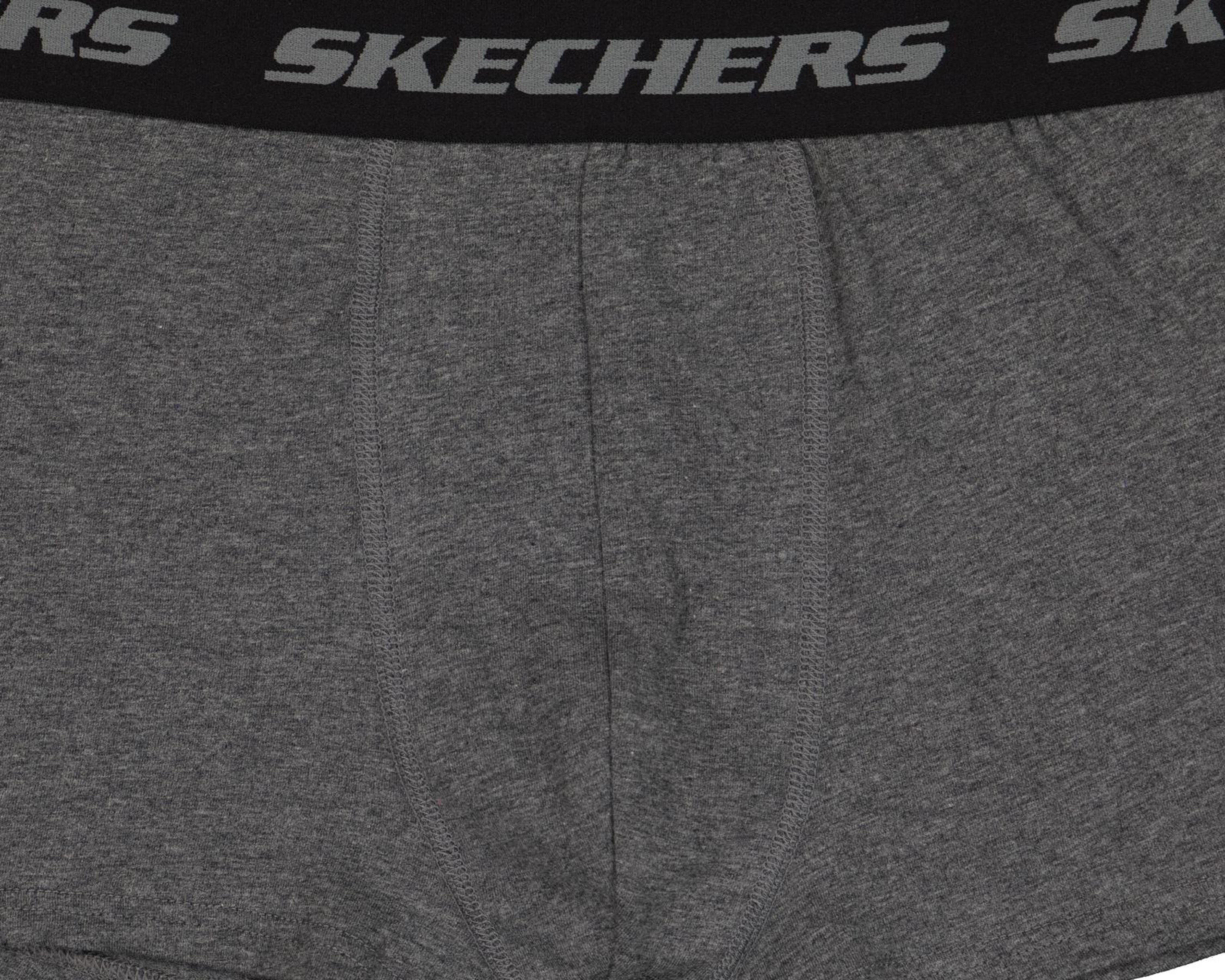 Foto 4 pulgar | Bóxer Corto Skechers para Hombre 3 Piezas