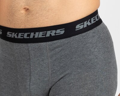 Foto 4 | Bóxer Corto Skechers para Hombre 3 Piezas
