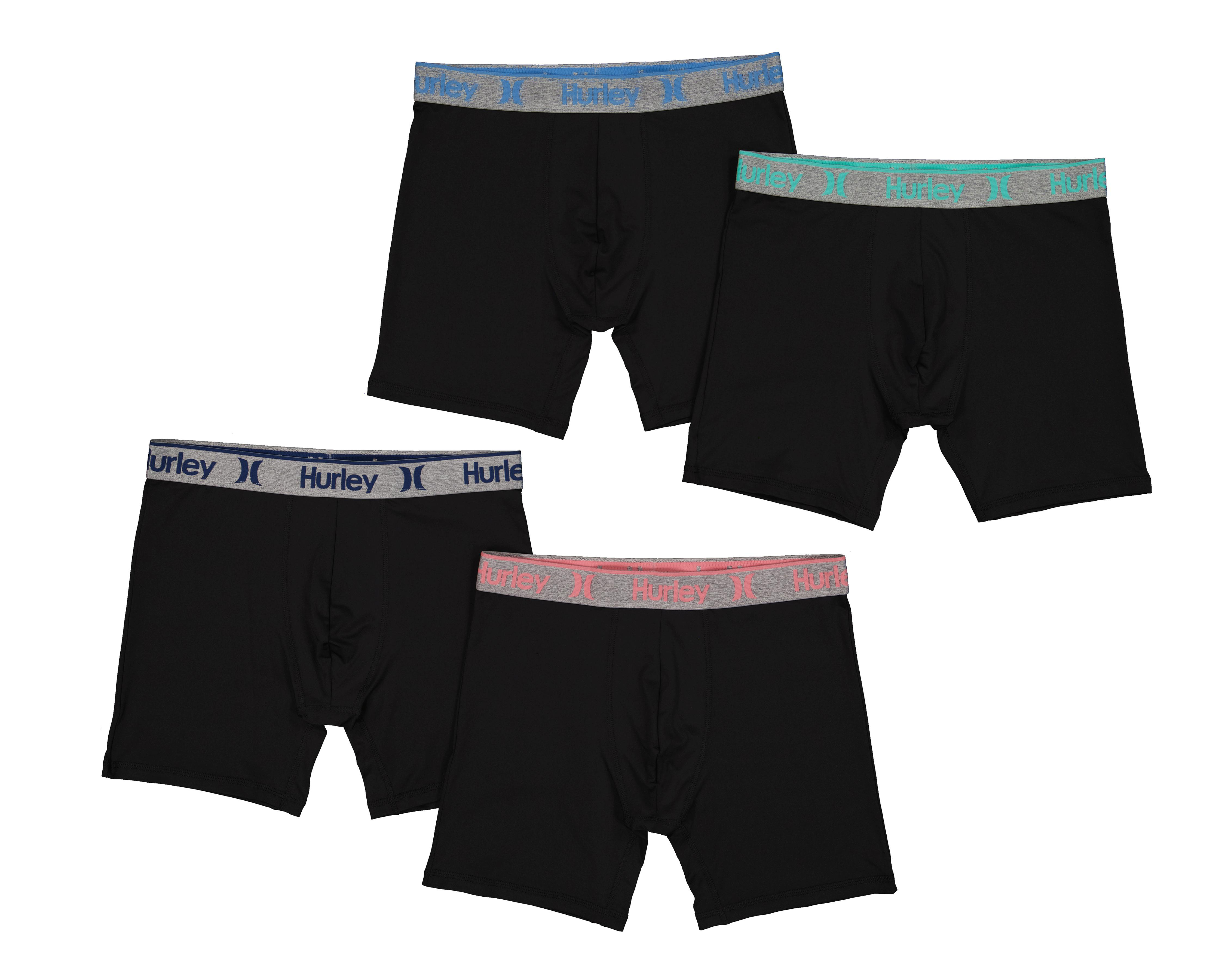 Bóxer Corto Hurley para Hombre 4 Piezas