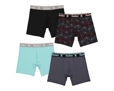 Foto 1 | Bóxer Corto Hurley para Hombre 4 Piezas