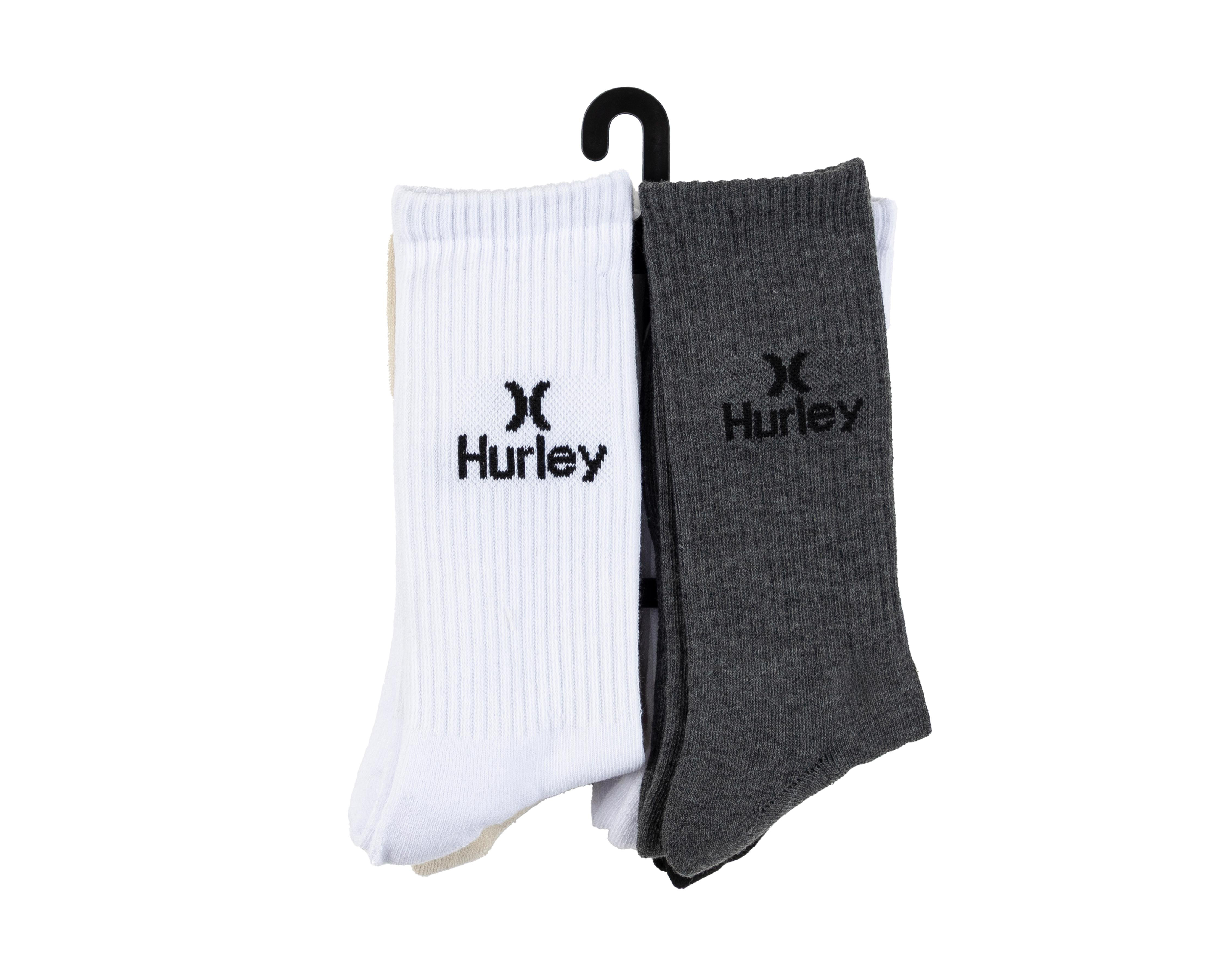 Foto 4 pulgar | Calcetas Deportivas Hurley para Hombre 6 Pares