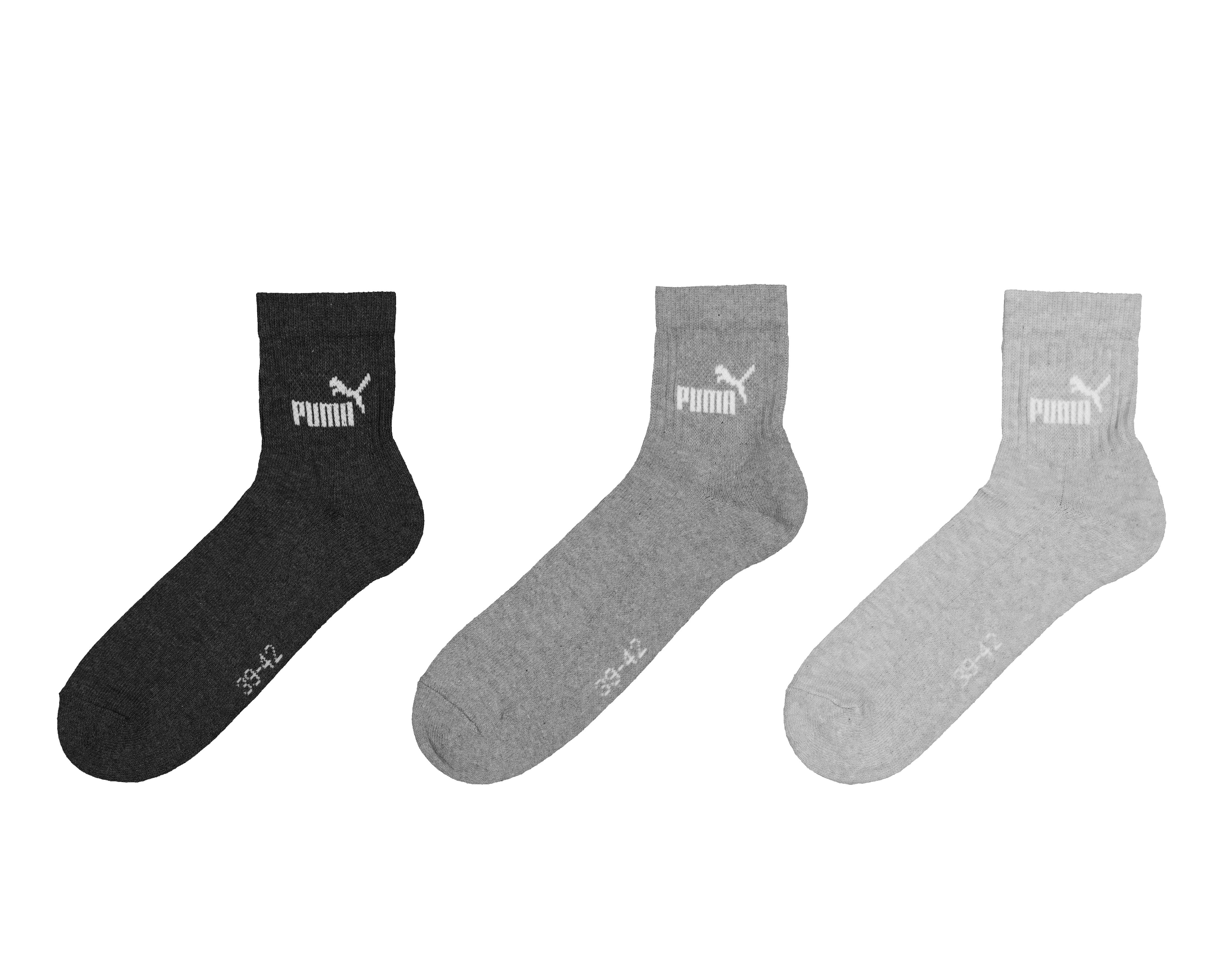Calcetas Cortas Deportivas Puma para Hombre 3 Pares