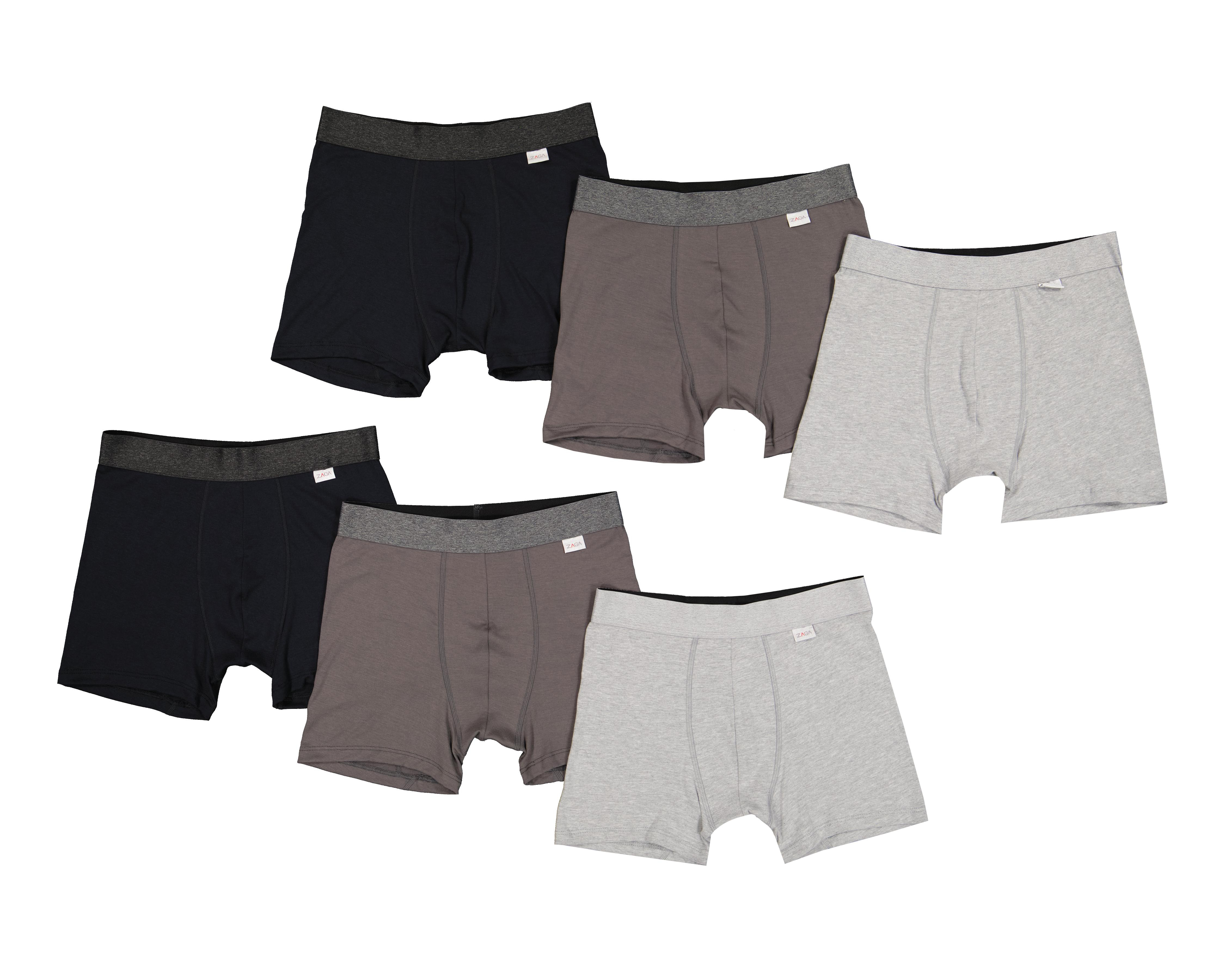 Bóxer Largo Zaga para Hombre 6 Piezas