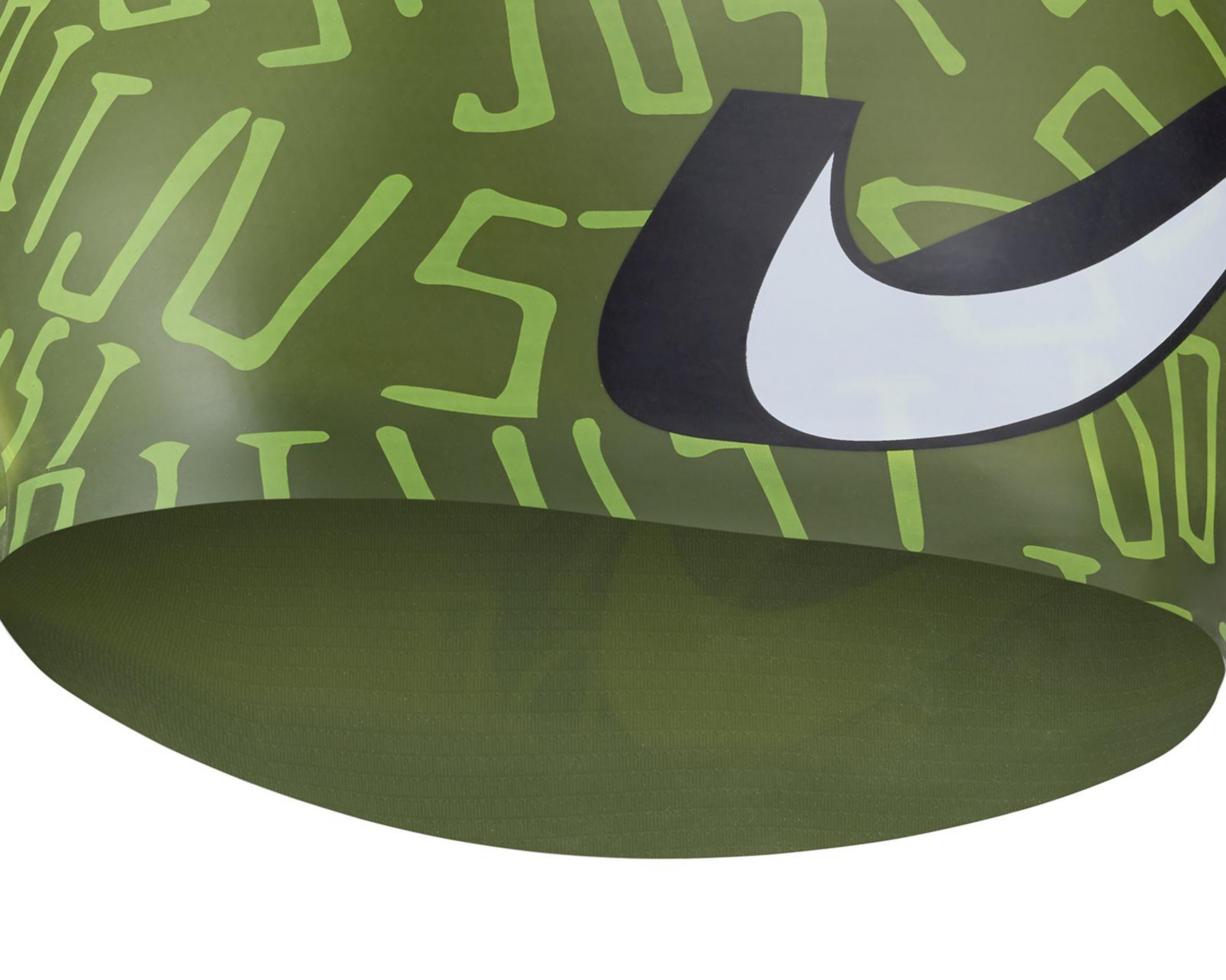 Foto 4 pulgar | Gorro para Natación Nike JDI Scribble Verde Unitalla