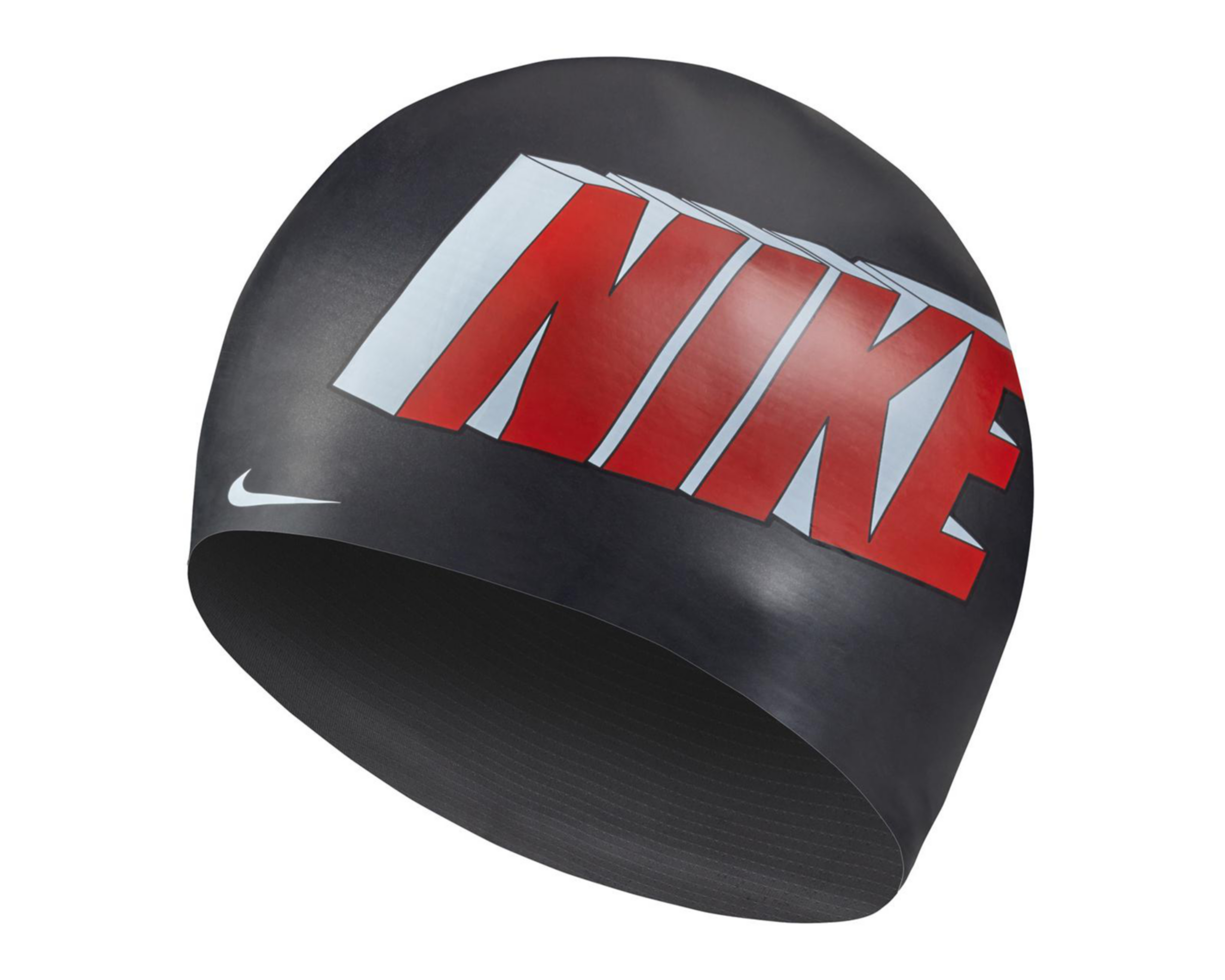 Foto 2 pulgar | Gorro para Natación Nike Multi Graphic Negro Unitalla