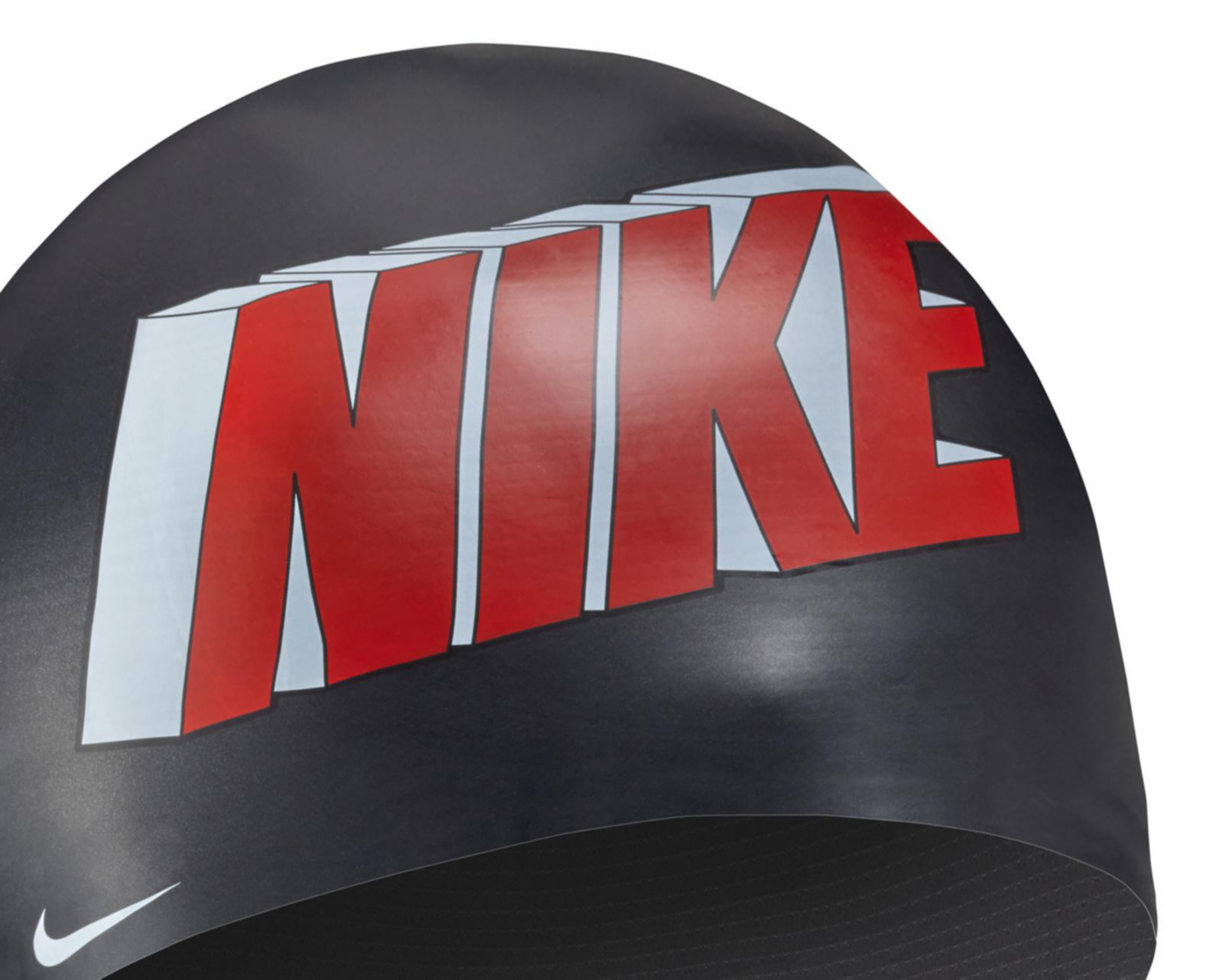 Foto 3 pulgar | Gorro para Natación Nike Multi Graphic Negro Unitalla