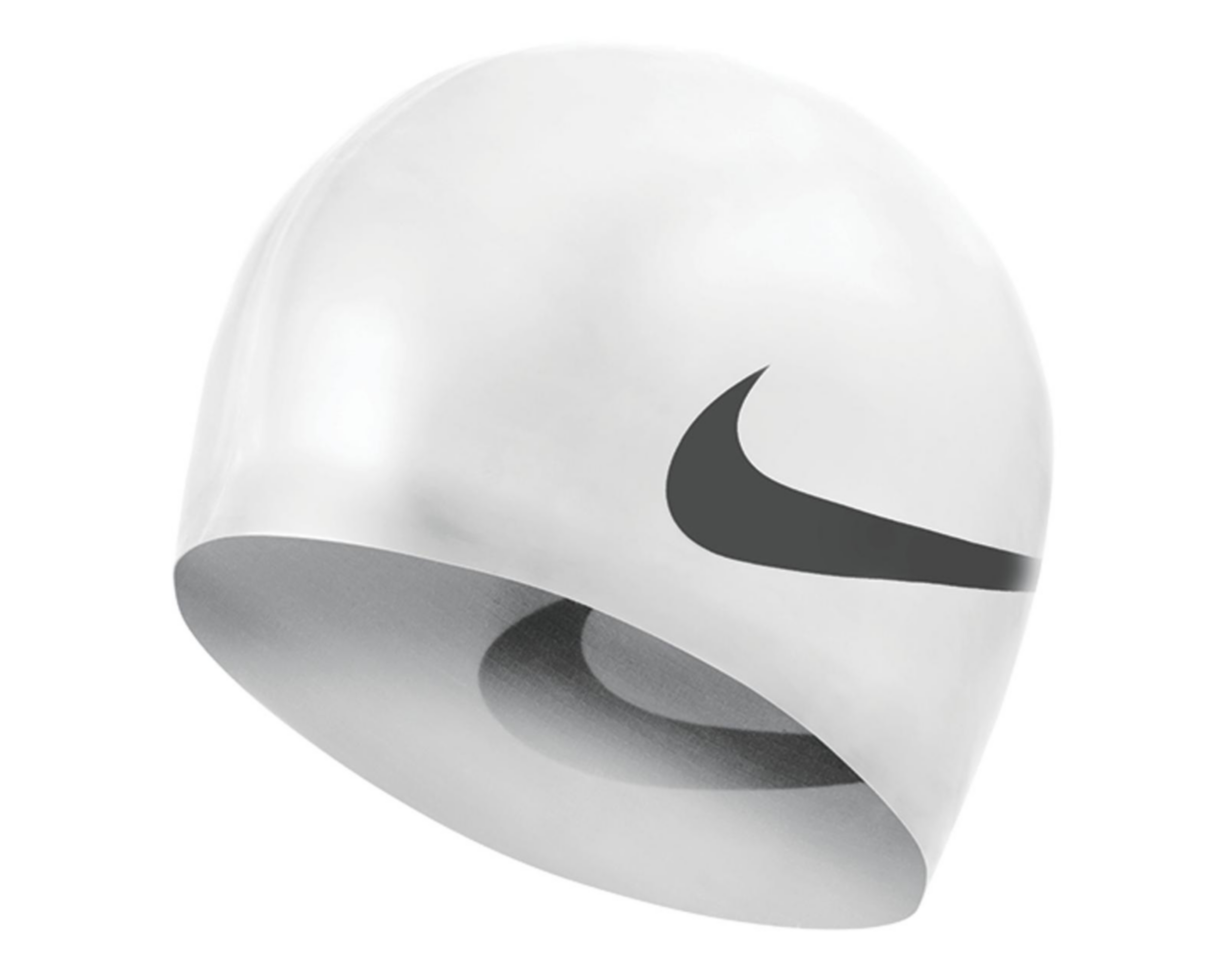 Foto 2 pulgar | Gorro para Natación Nike Swim Big Swoosh Blanco