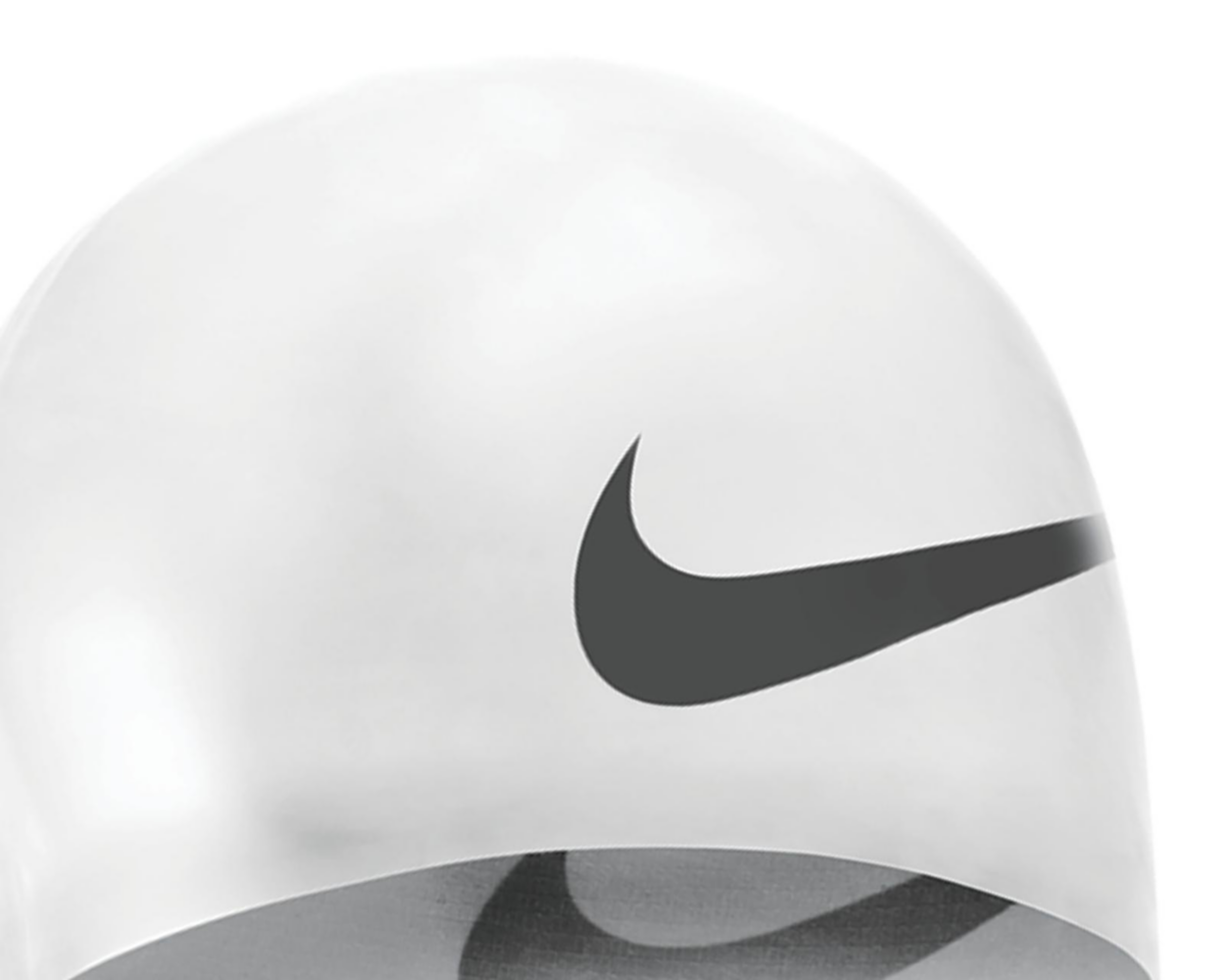 Foto 3 pulgar | Gorro para Natación Nike Swim Big Swoosh Blanco