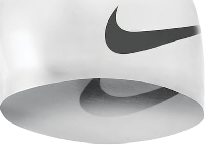 Foto 3 | Gorro para Natación Nike Swim Big Swoosh Blanco