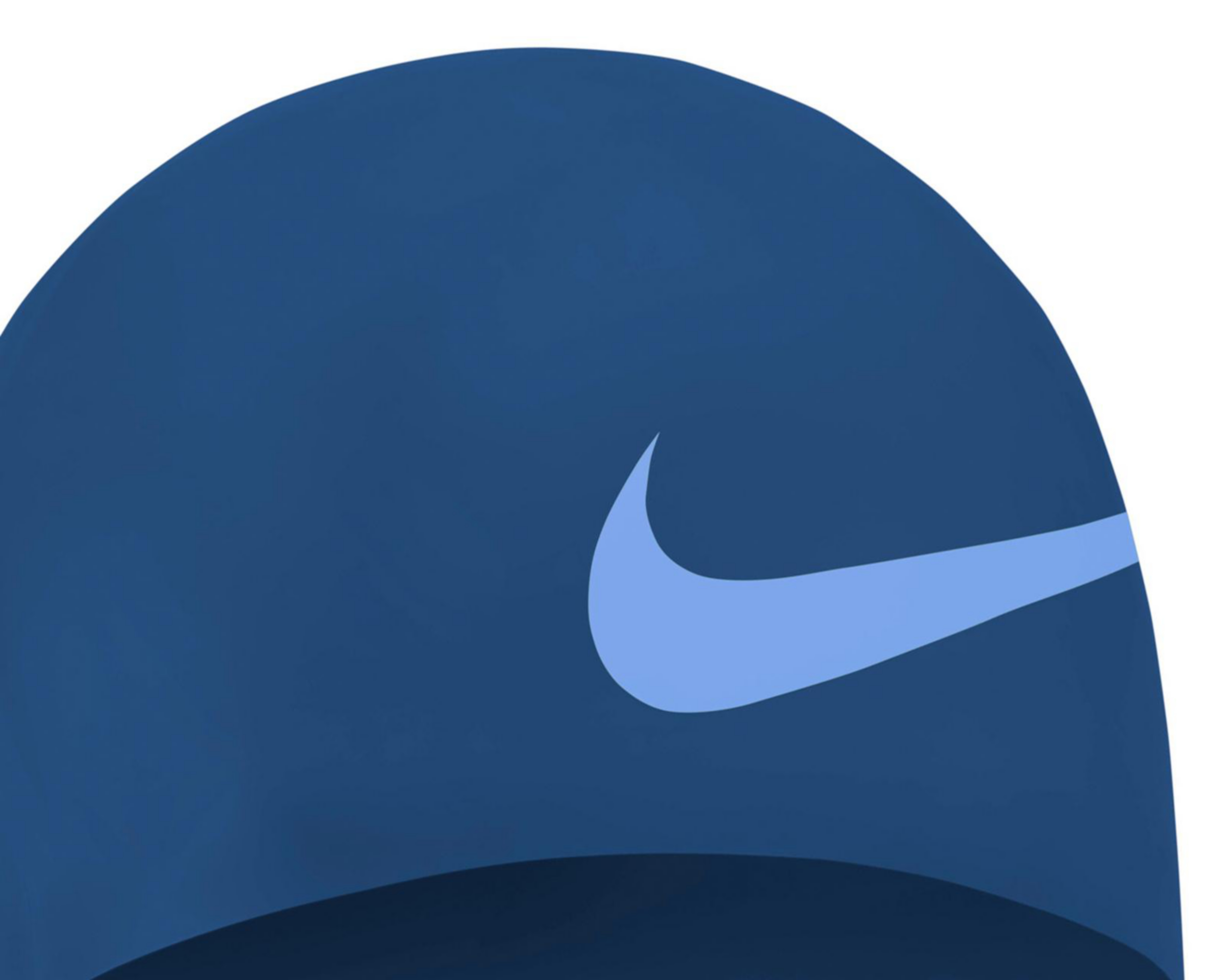 Foto 3 pulgar | Gorro para Natación Nike Swim Big Swoosh Azul