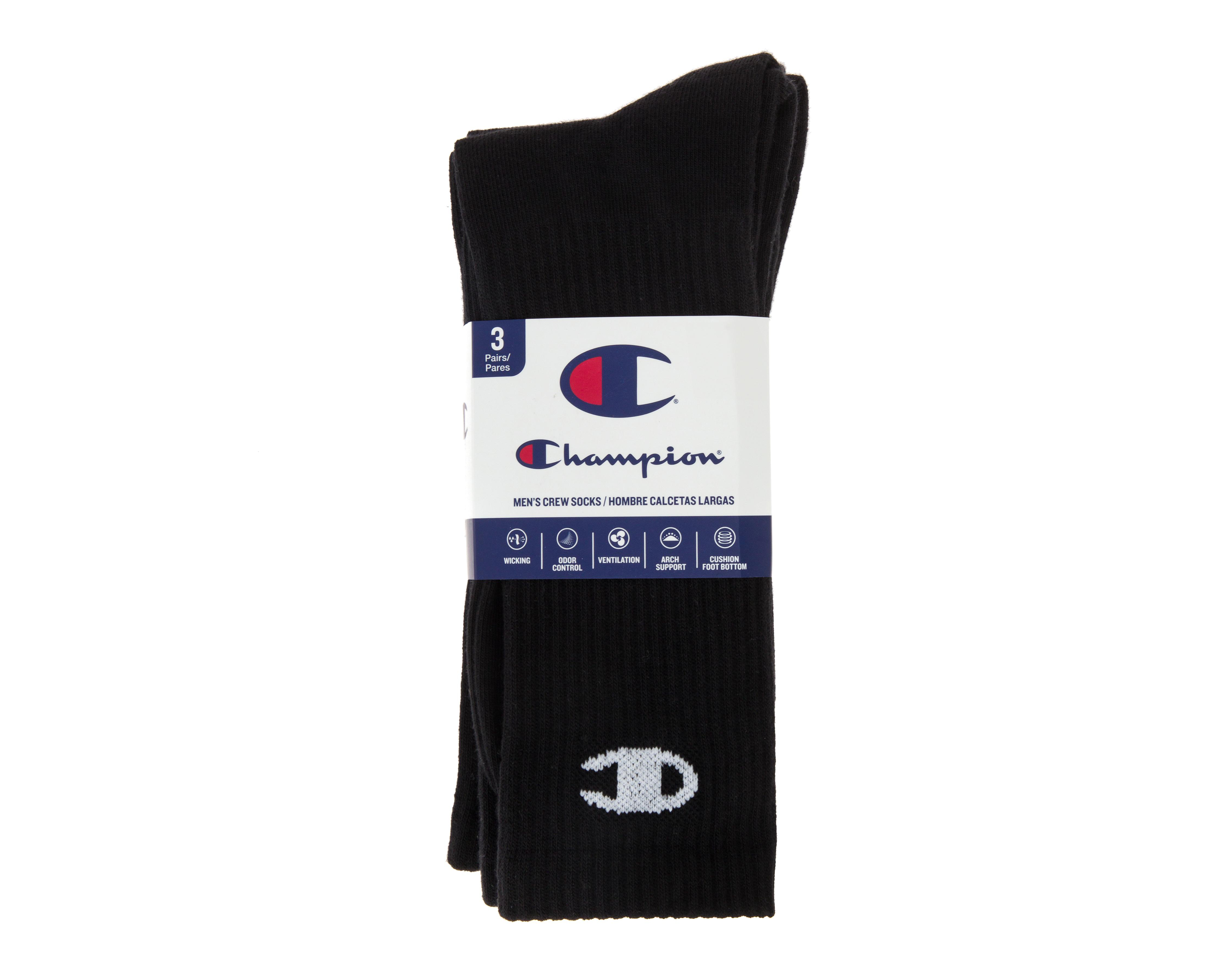 Foto 4 pulgar | Calcetas Largas Deportivas Champion para Hombre 3 Pares