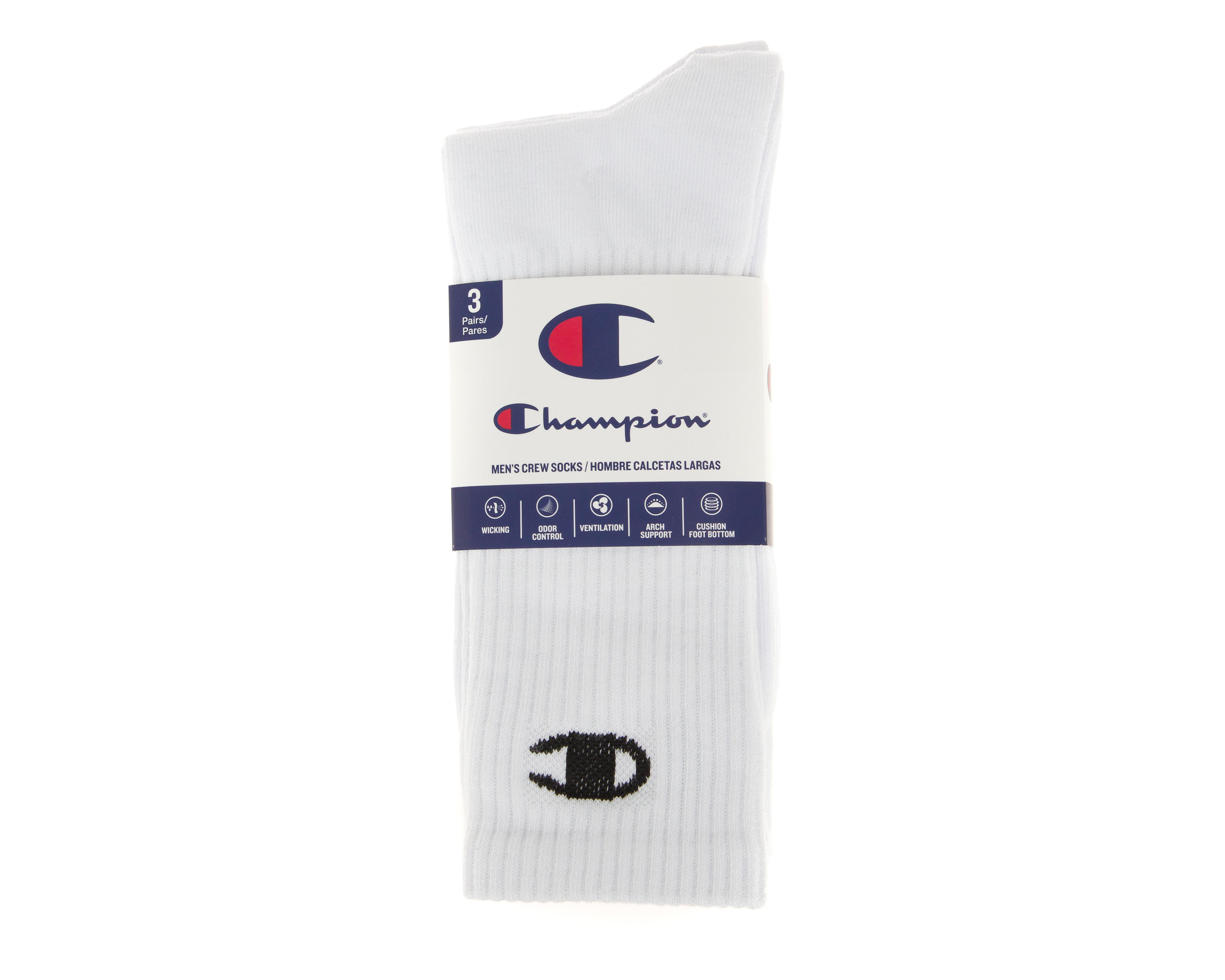 Foto 4 pulgar | Calcetas Largas Deportivas Champion para Hombre 3 Pares