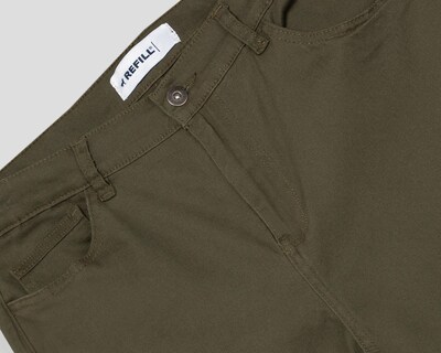 Foto 3 | Pantalón de Gabardina Refill Verde para Hombre