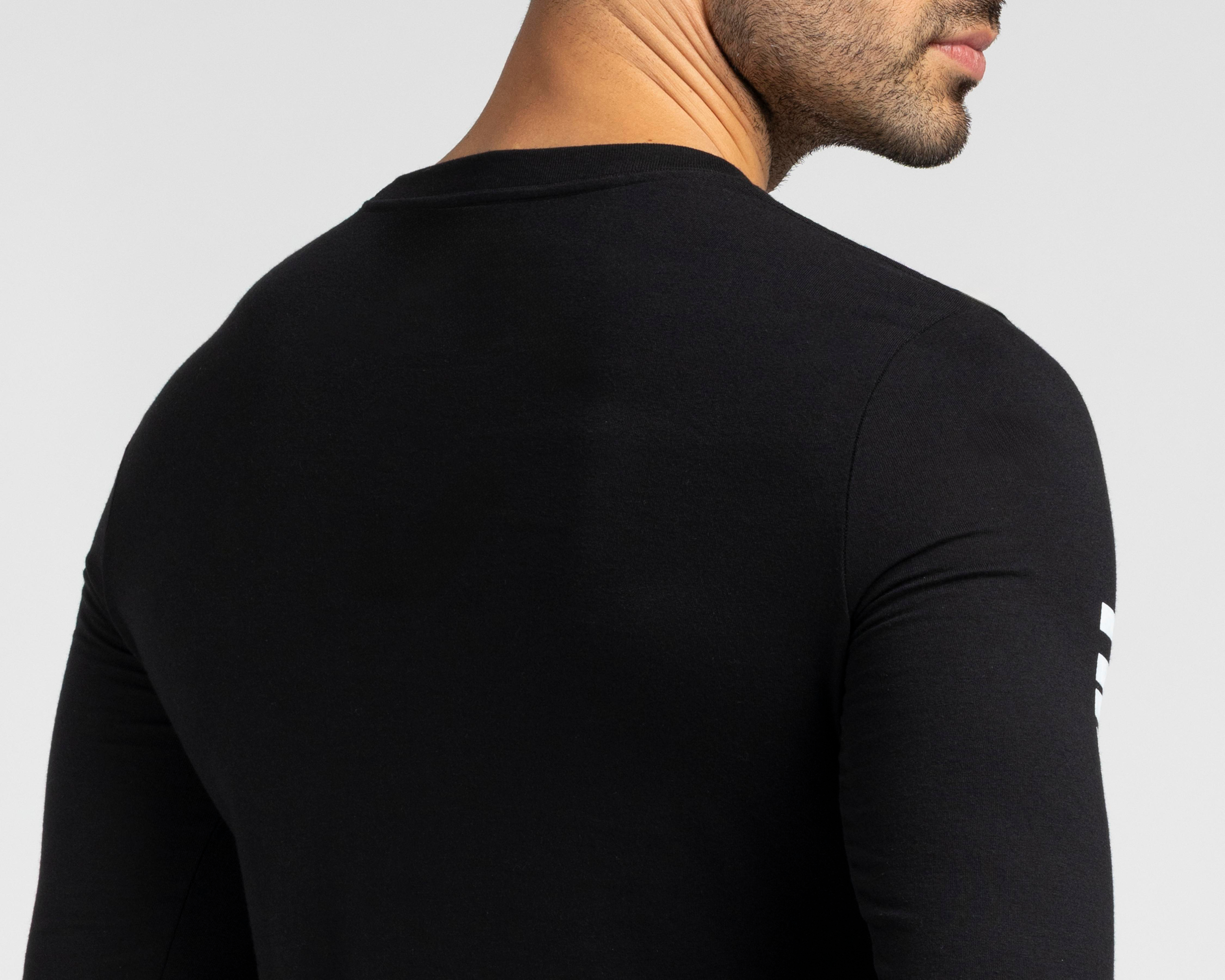 Foto 6 pulgar | Playera de Cuello Redondo Negra Neo*City para Hombre