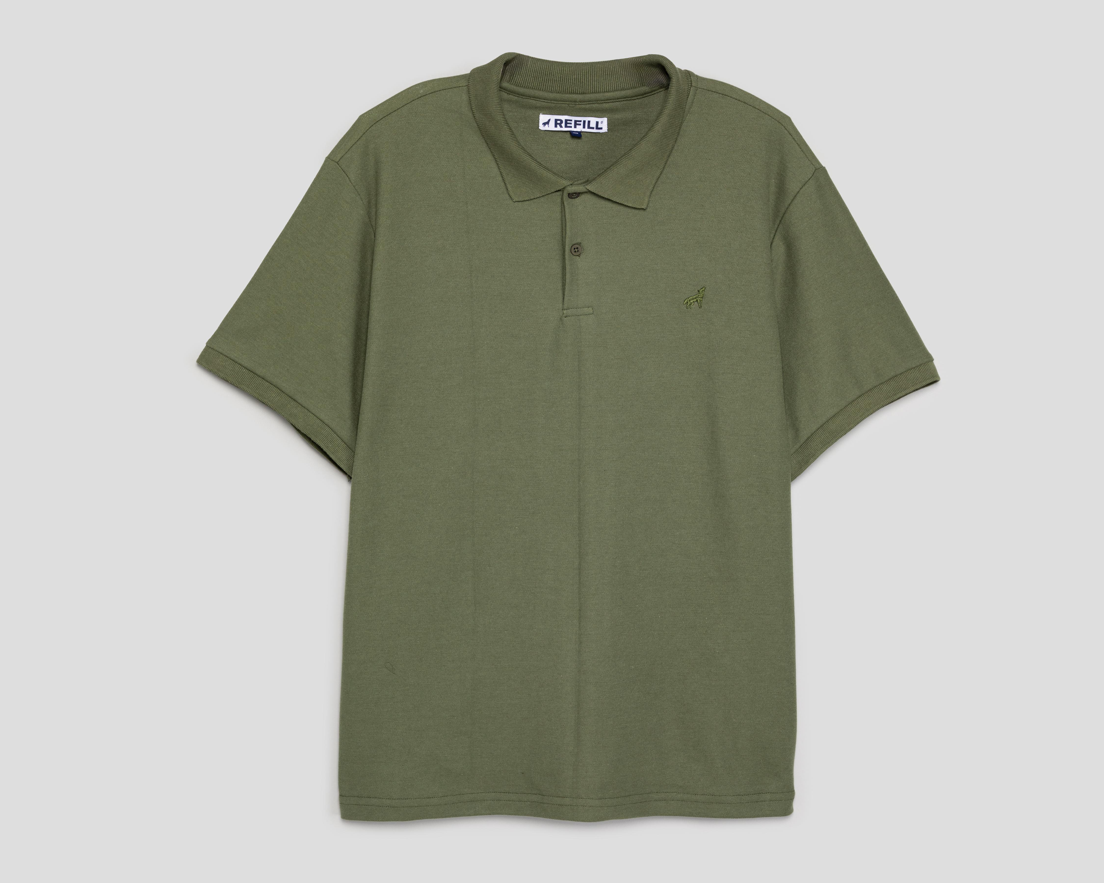 Foto 1 | Playera Polo Refill Verde para Hombre