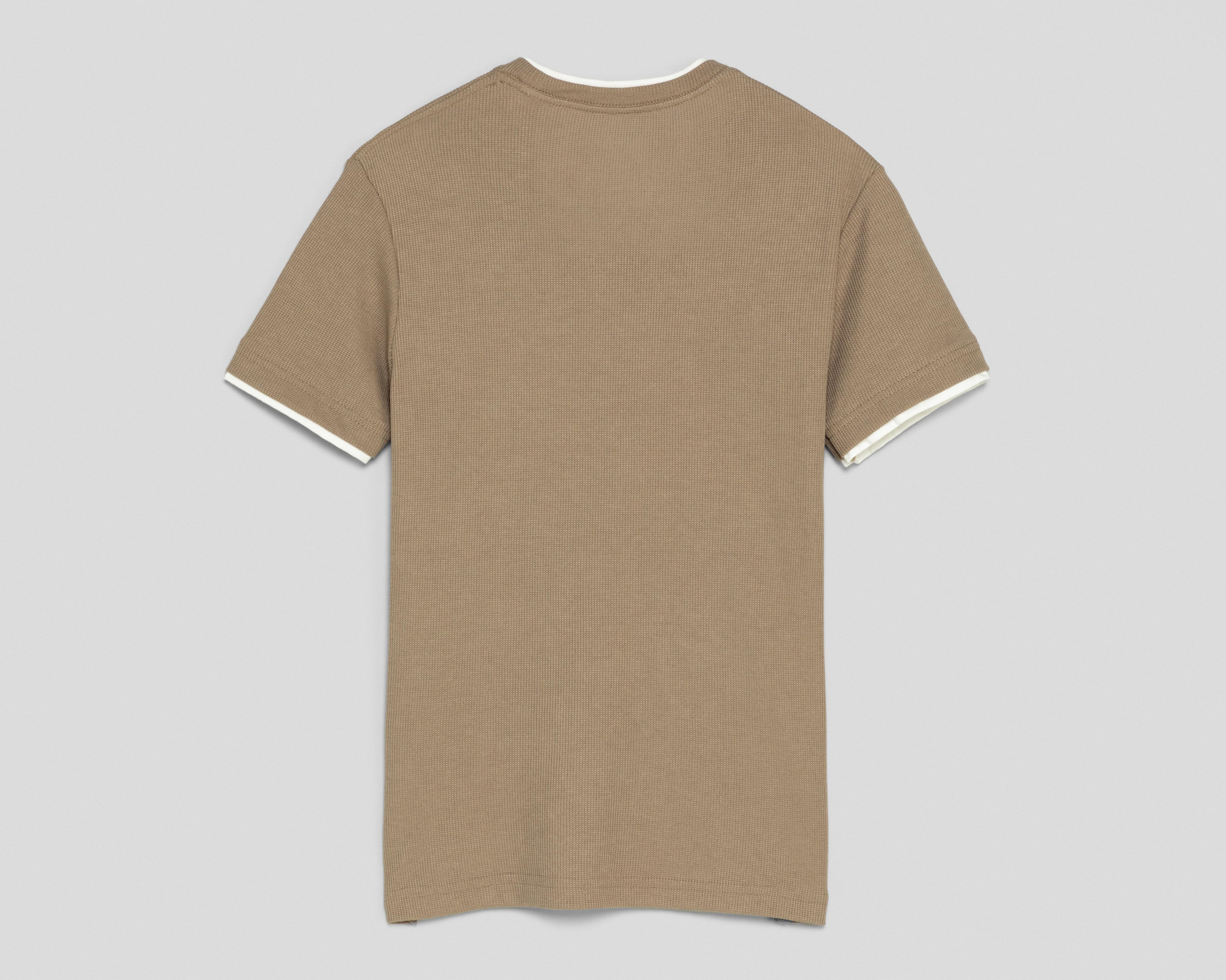 Foto 3 pulgar | Playera de Cuello Redondo Café Refill para Hombre