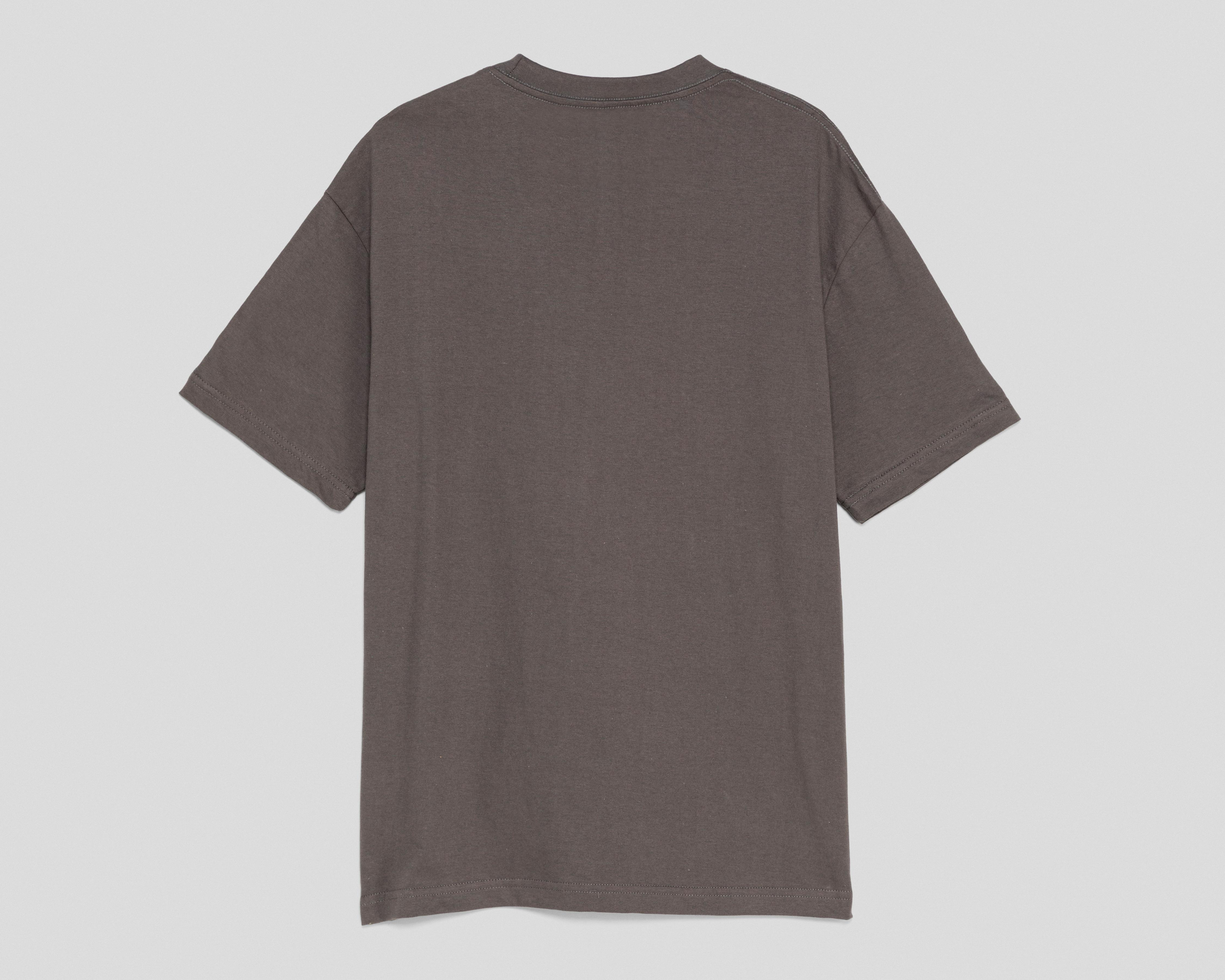 Foto 3 pulgar | Playera de Cuello Redondo Gris Strona para Hombre