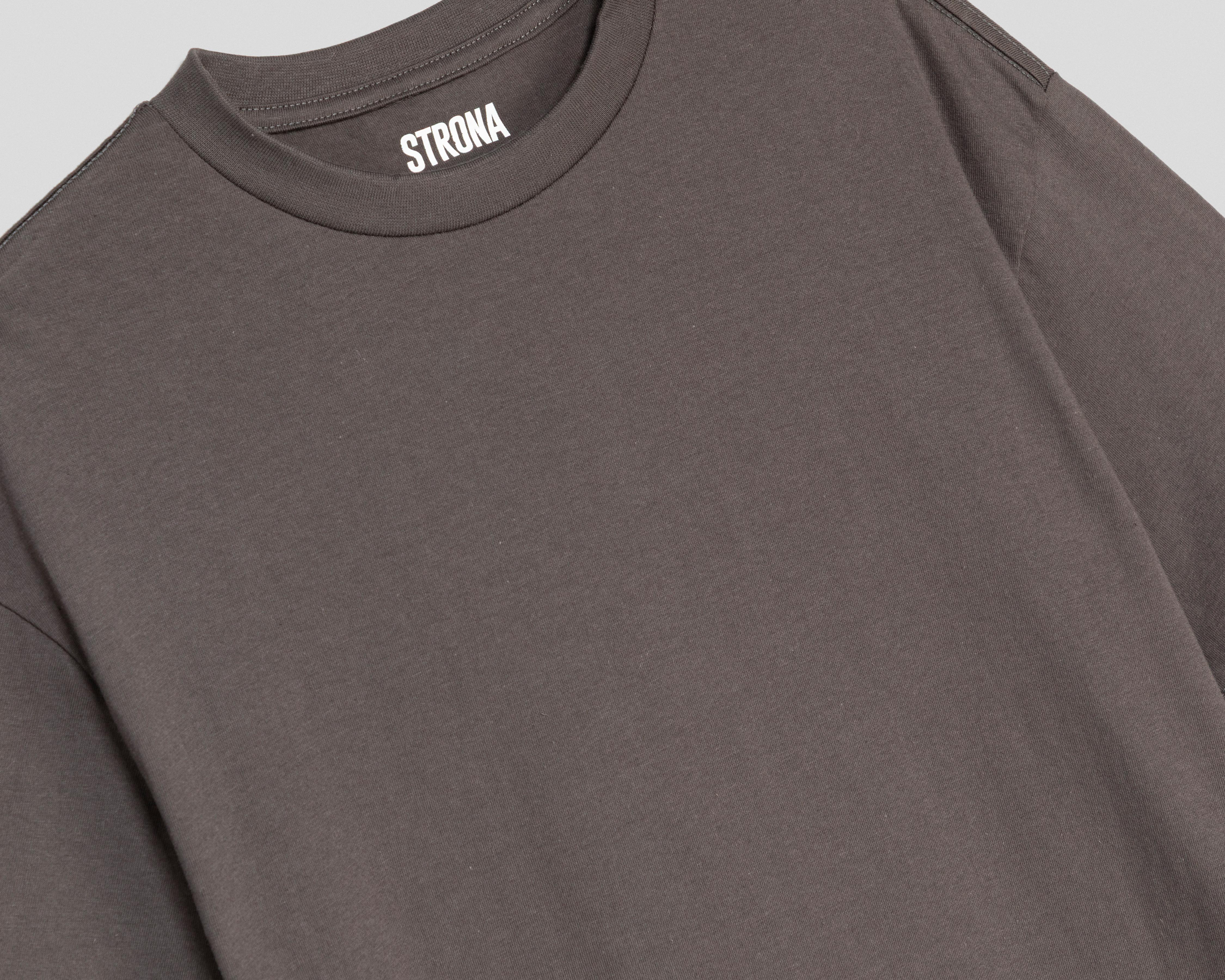 Foto 4 pulgar | Playera de Cuello Redondo Gris Strona para Hombre